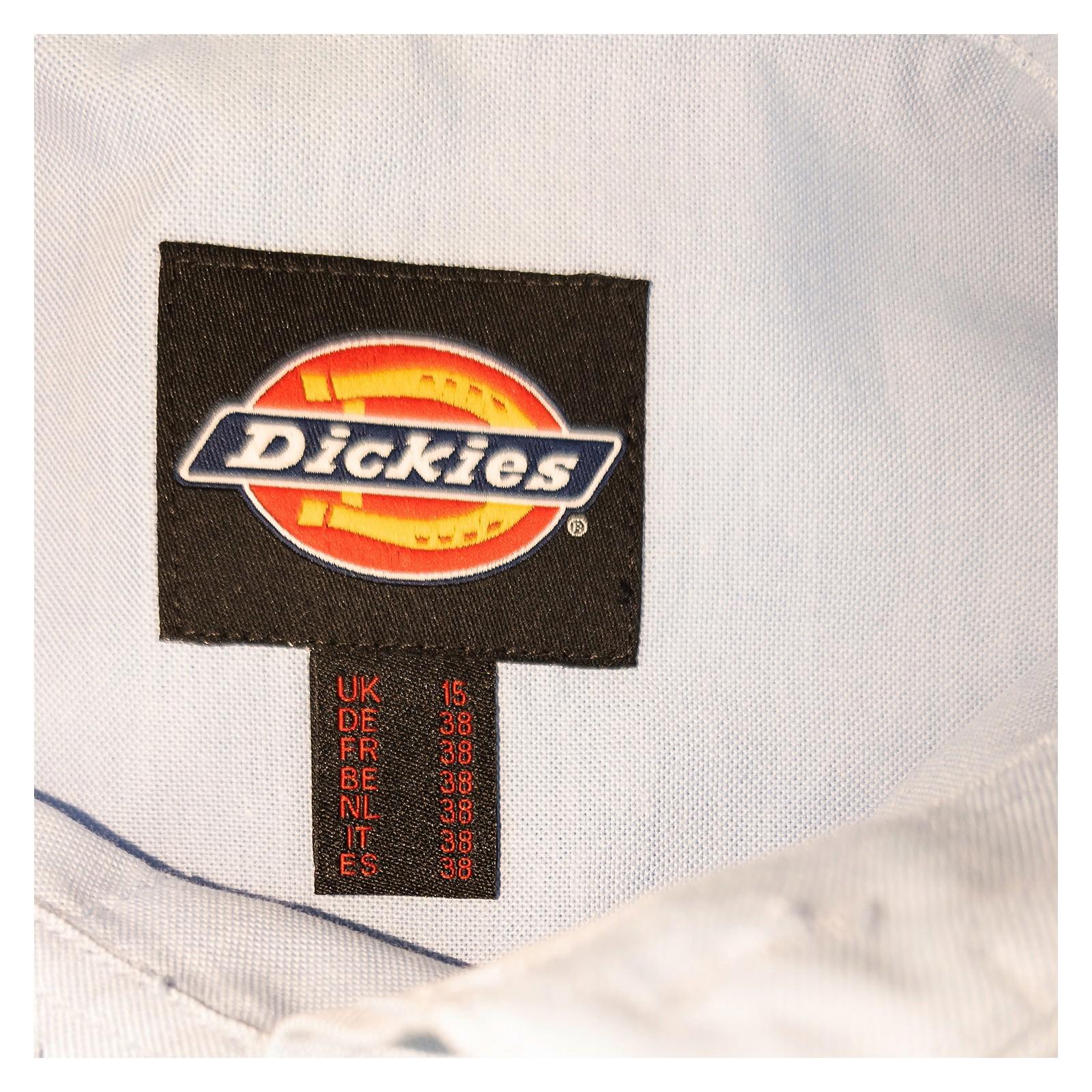 Dickies Oxford Shirt 15 M Medium Light Blue Long Sleeve Button Down Workwear NWT by Dickies – | RewearableUK