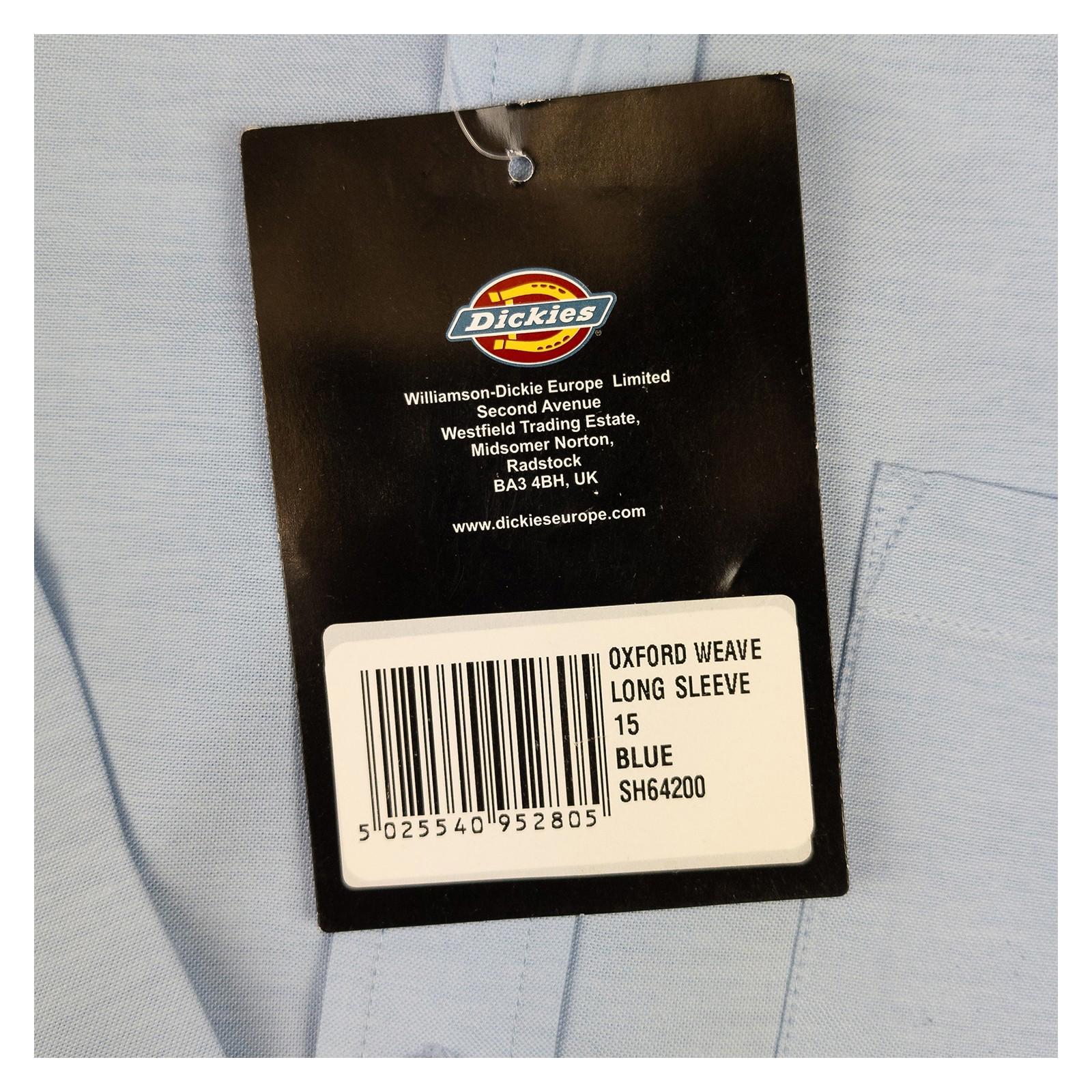 Dickies Oxford Shirt 15 M Medium Light Blue Long Sleeve Button Down Workwear NWT by Dickies – | RewearableUK