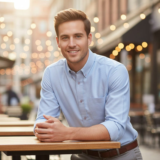 Dickies Oxford Weave Shirt Light Blue | Men's Medium (15) NWT by Dickies – WORKWEAR | RewearableUK