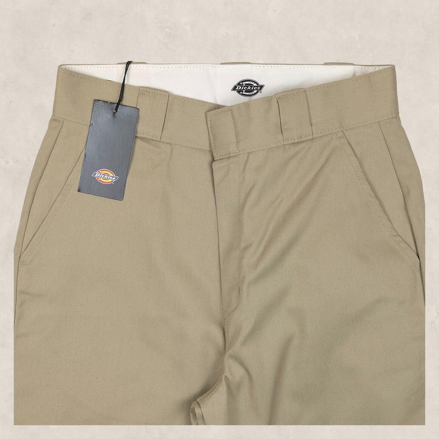 dickies phoenix cropped rec work trousers khaki beige mens chinos size w 29 pant by Dickies – | RewearableUK