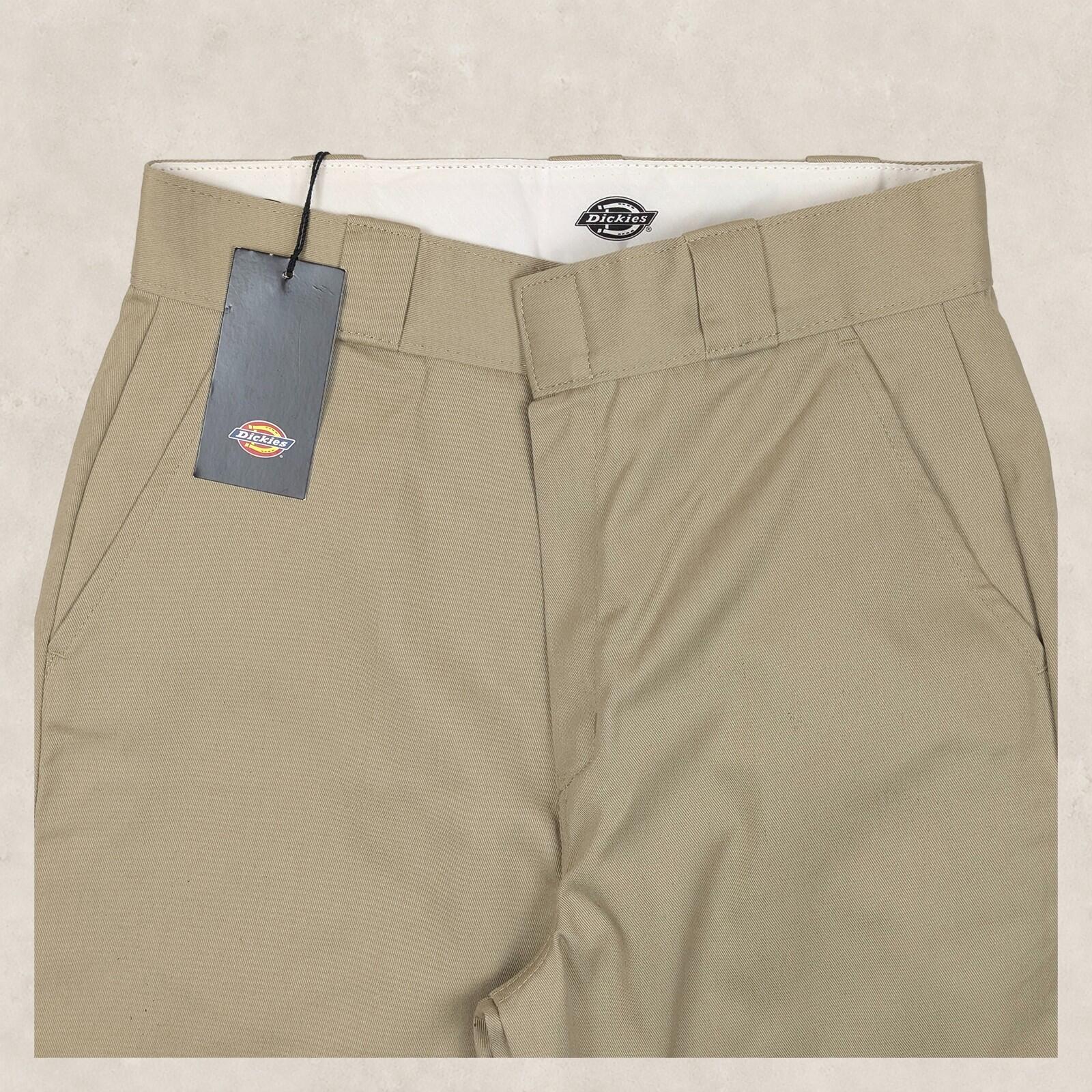 dickies phoenix cropped rec work trousers khaki beige mens chinos size w 29 pant by Dickies – | RewearableUK