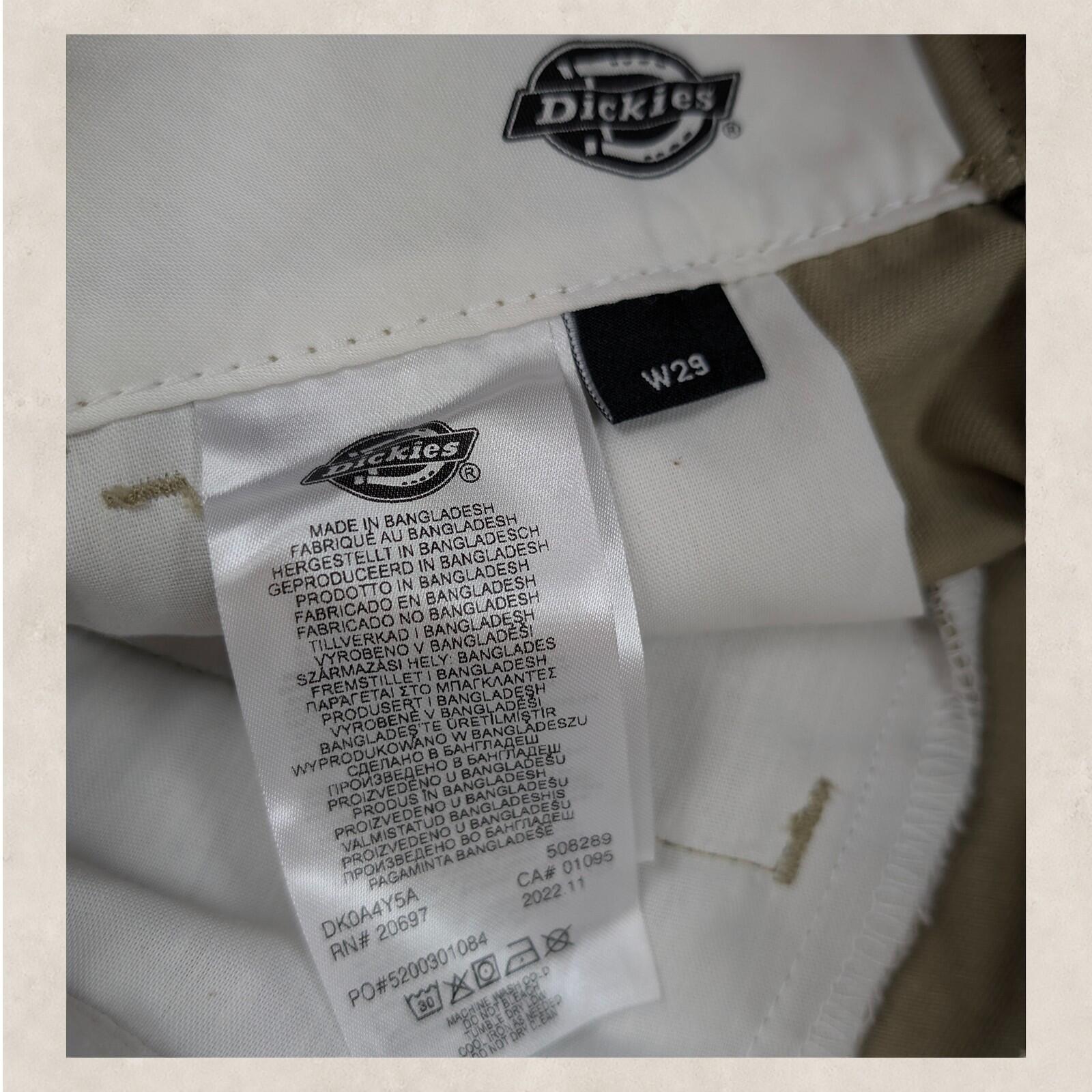 dickies phoenix cropped rec work trousers khaki beige mens chinos size w 29 pant by Dickies – | RewearableUK