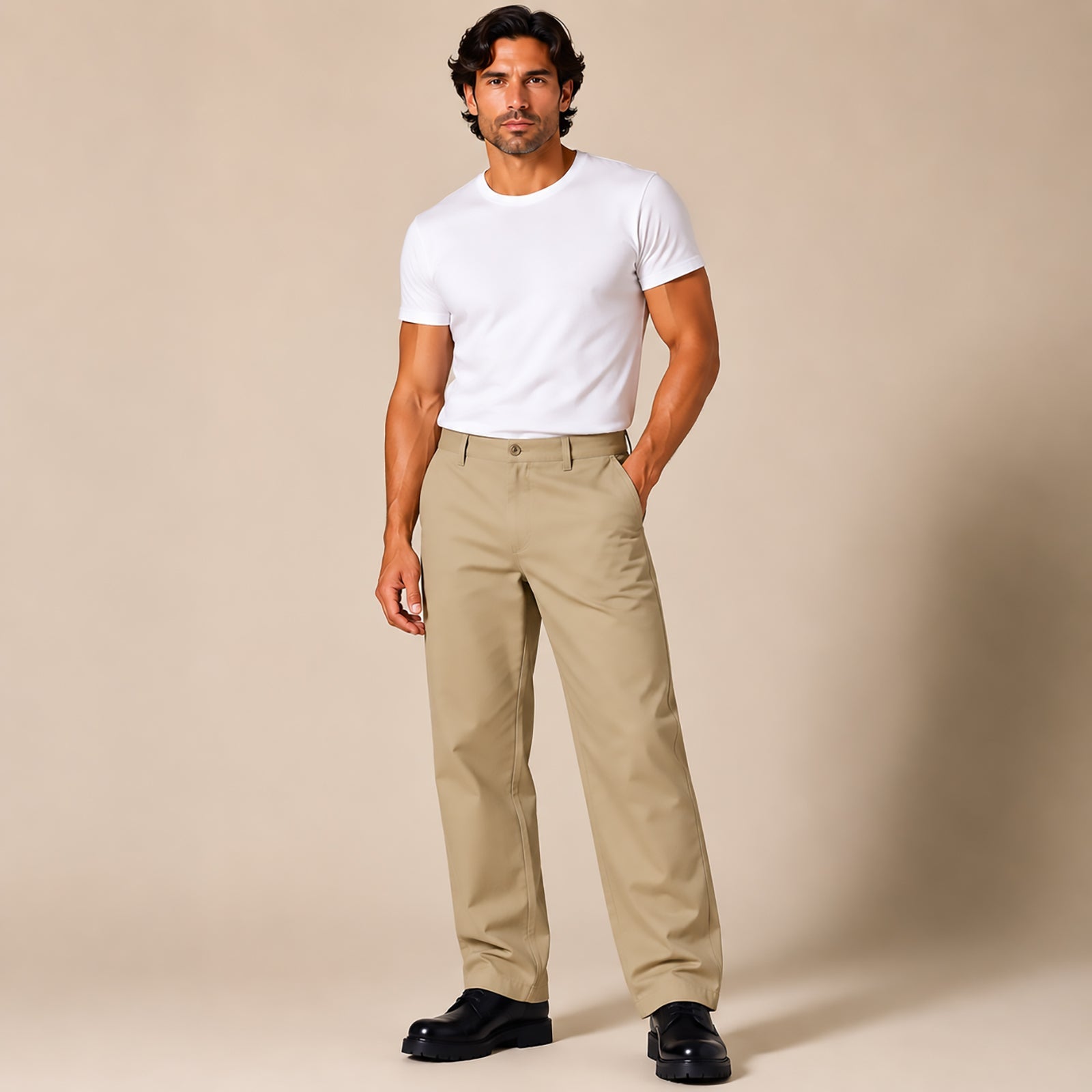 Dickies Phoenix Cropped Trousers W29 Khaki Beige Mens NWT by Dickies – WORKWEAR | RewearableUK
