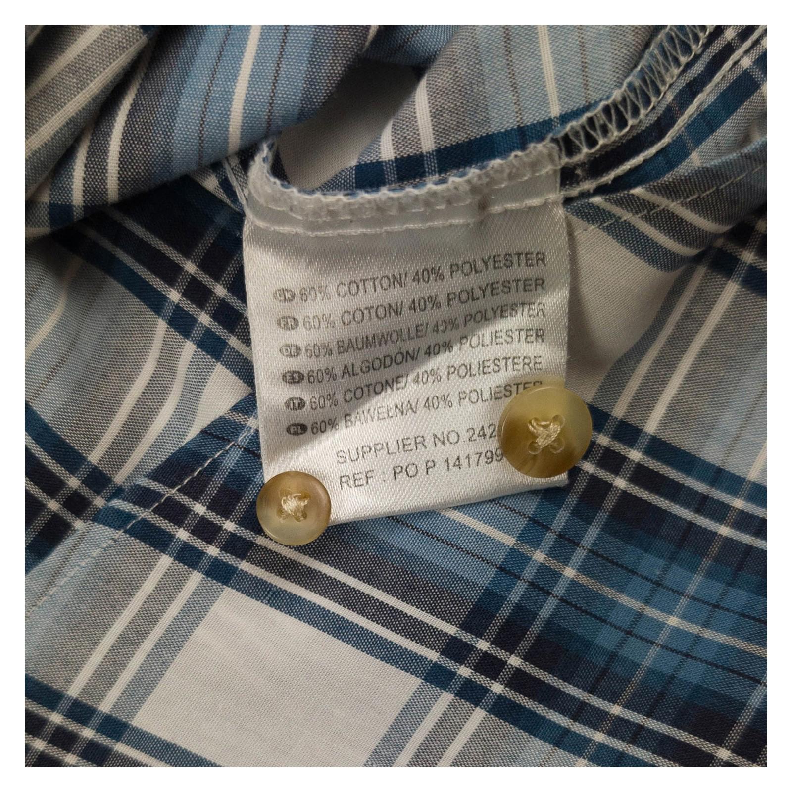 Dickies Dickies Plaid Short Sleeve Casual Shirt Men Large – Blue Check Button Down Men' shirt RewearableUK