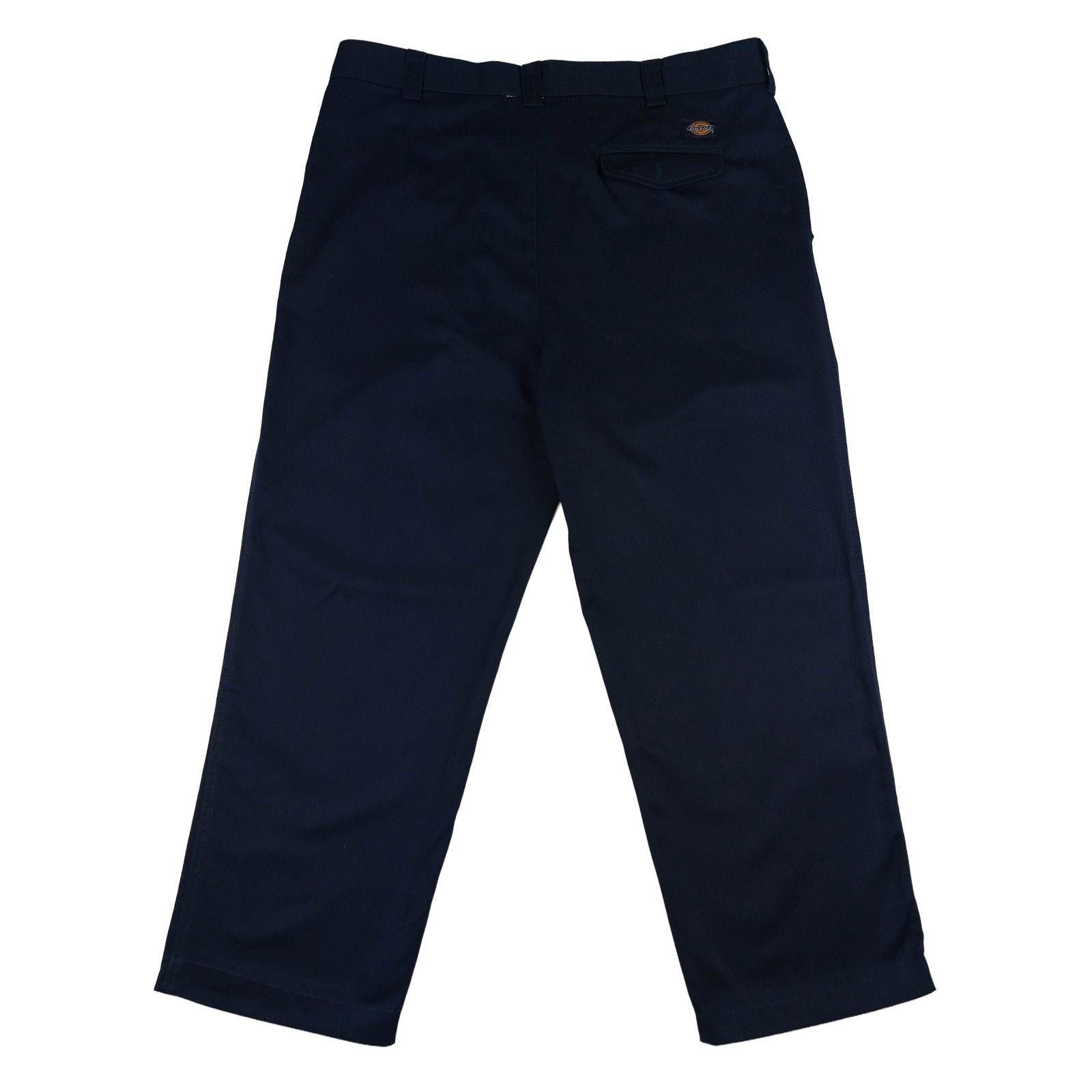 Dickies Dickies Pleated Front Work Pants Chinos Men 40 R – Navy Blue Trousers workear RewearableUK