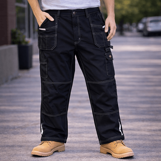 Dickies Pro Reinforced Knee Work Trousers Black | Men's W42 R by Dickies – workear | RewearableUK