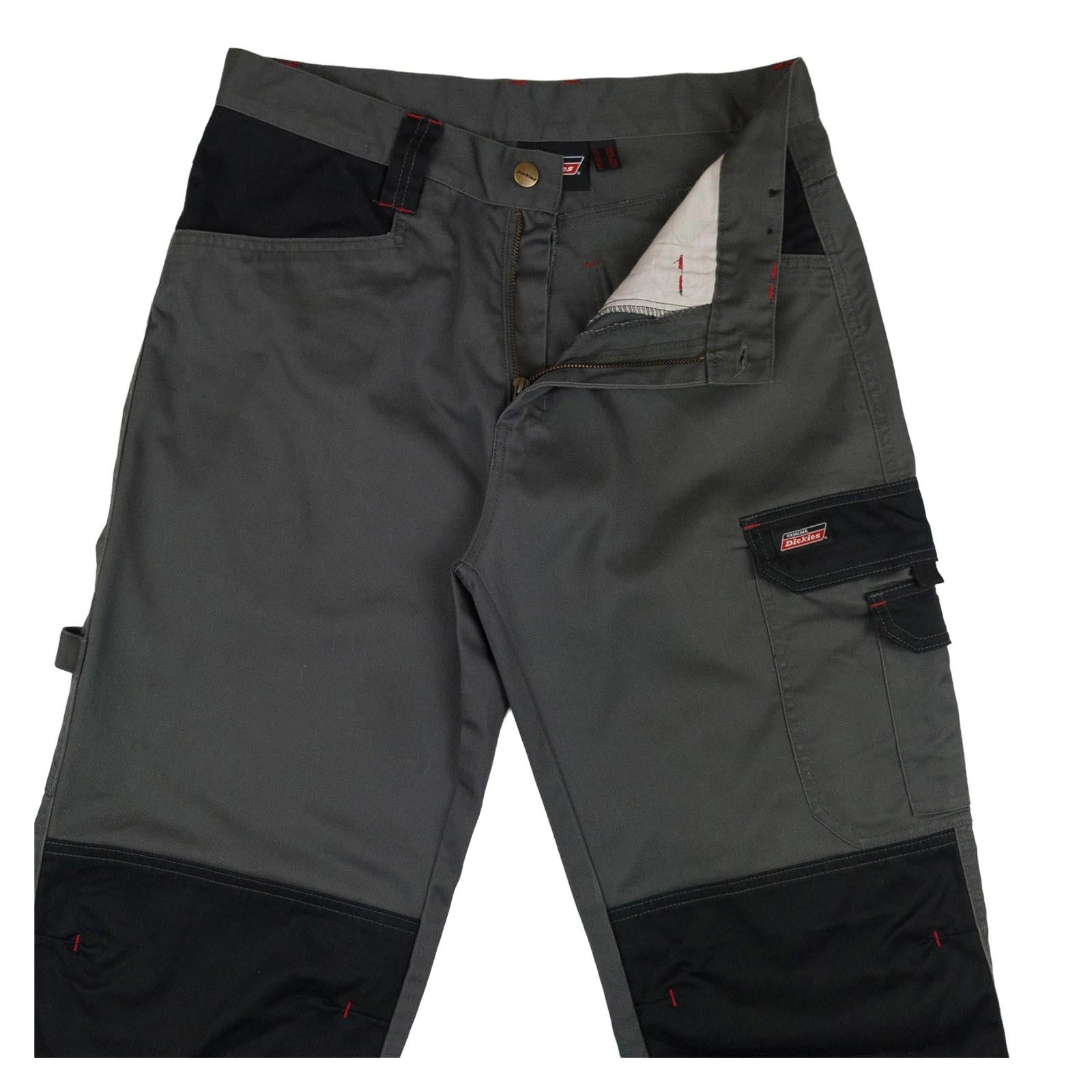 Dickies Dickies Pro Two - Tone Reinforced Work Trousers Men 32 R – Grey Utility Pants workear RewearableUK