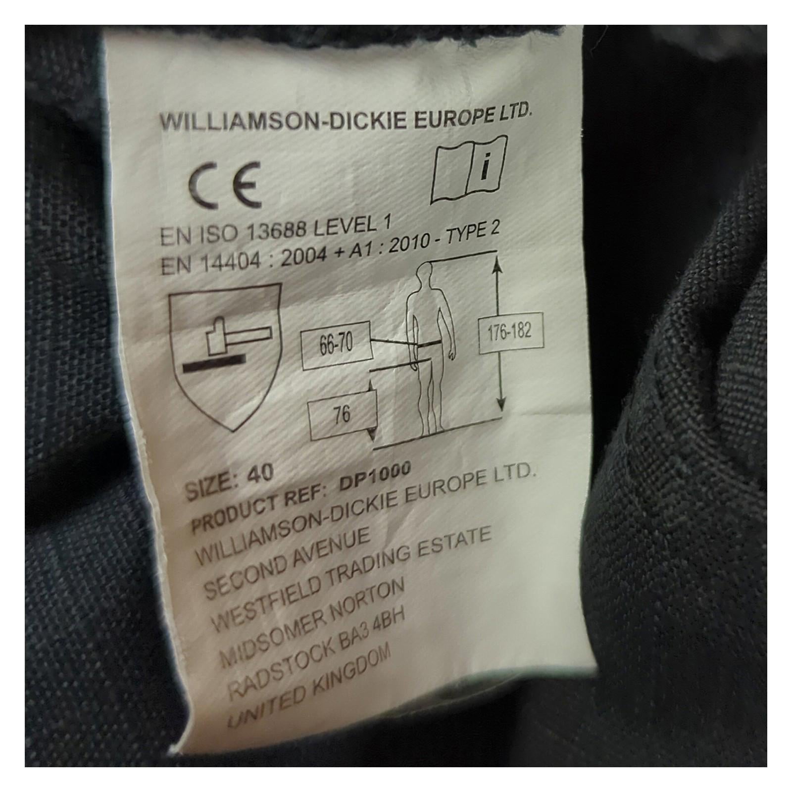 Dickies Dickies Pro Workwear Trousers DP1000 Black Reflective Cordura Reinforced W26R workear RewearableUK