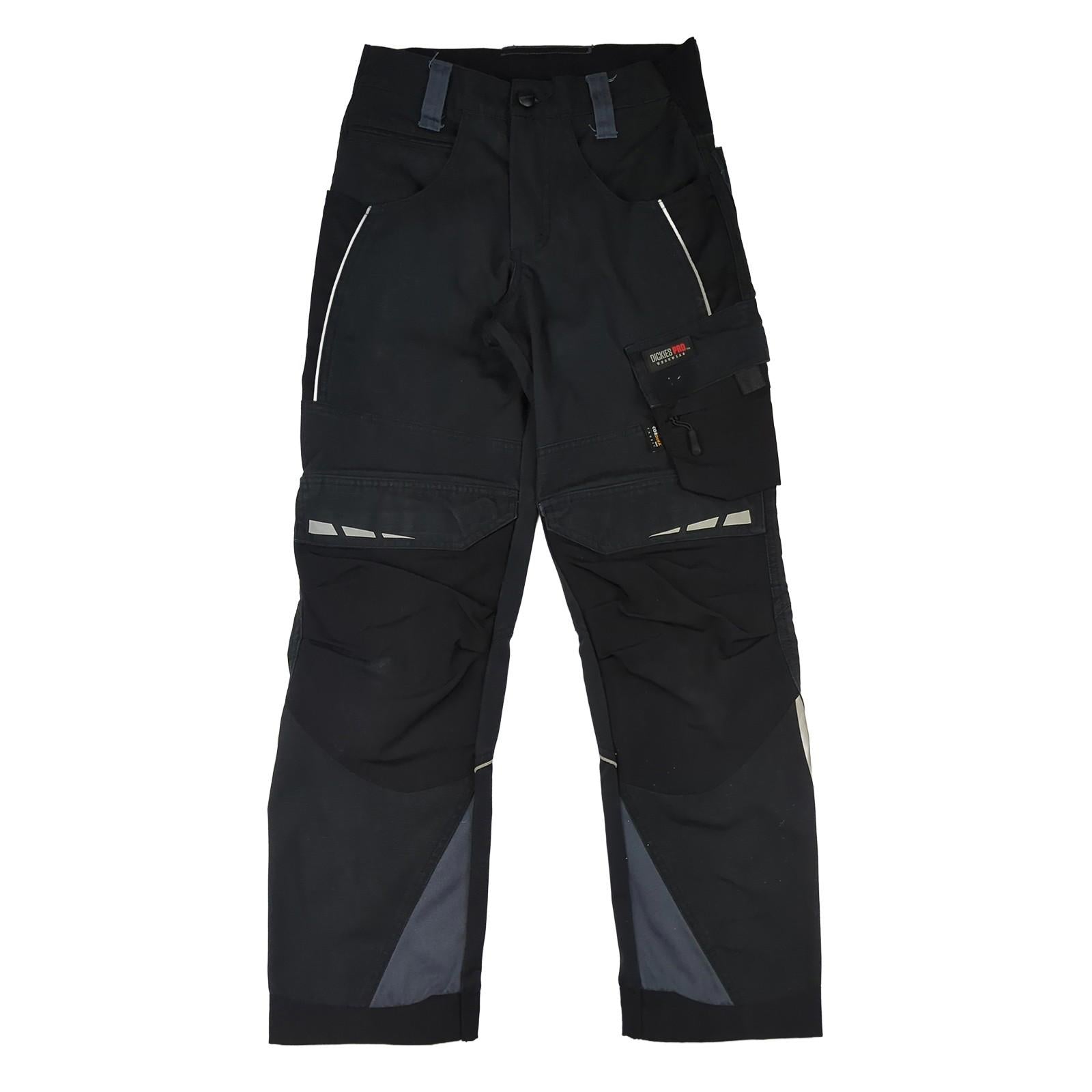 Dickies Dickies Pro Workwear Trousers DP1000 Black Reflective Cordura Reinforced W26R workear RewearableUK
