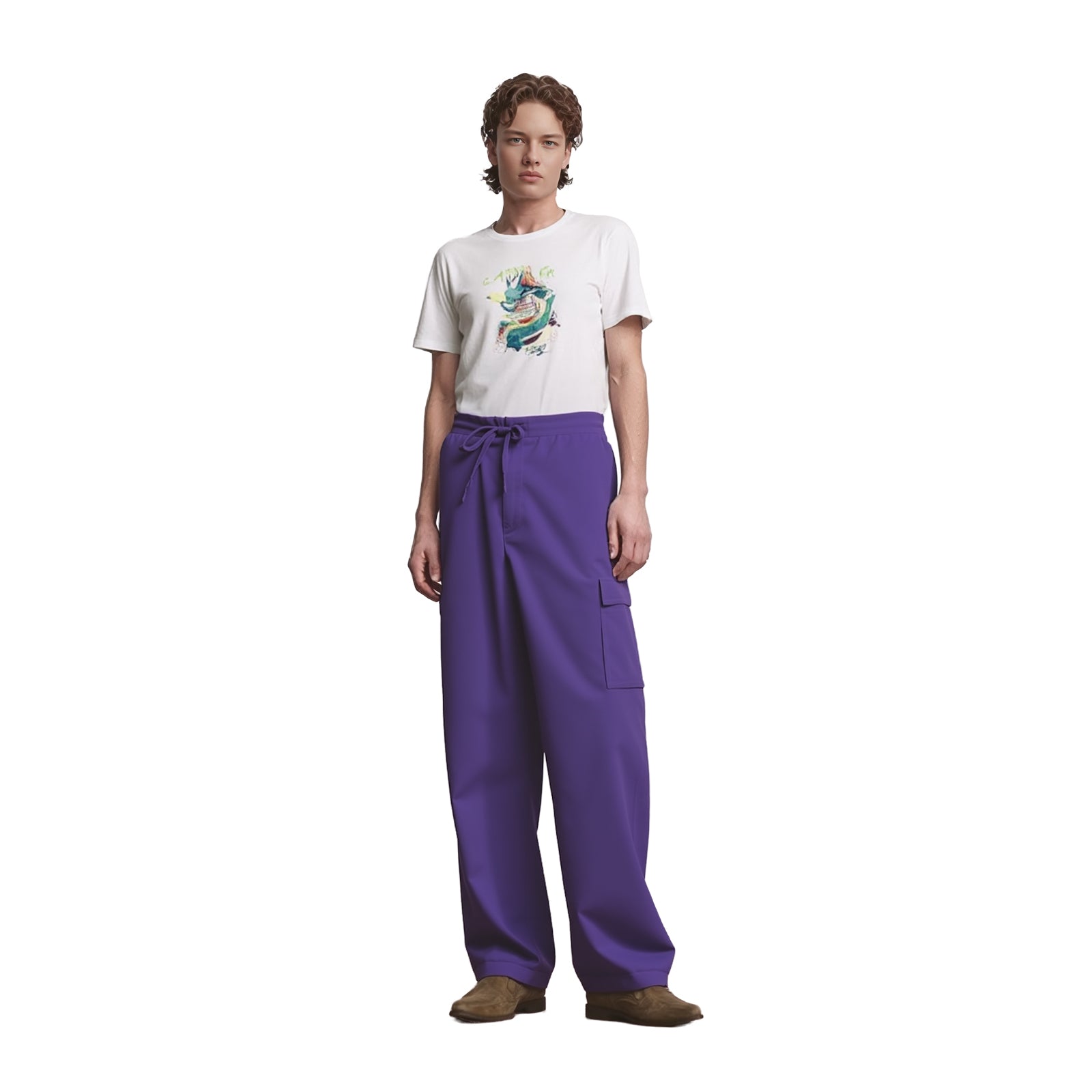 Dickies Purple Cargo Trousers Work Pants | Skater Style | Men's Large by Dickies – | RewearableUK