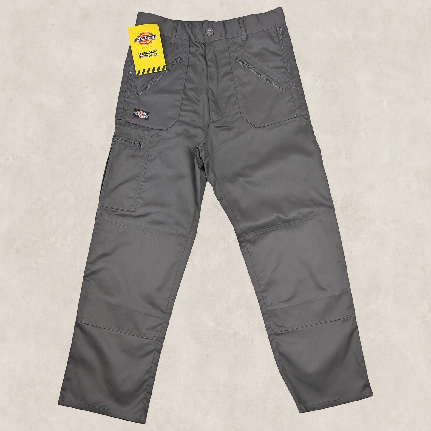 dickies redhawk action mens grey utility regular fit work trousers size 32 s by Dickies – | RewearableUK