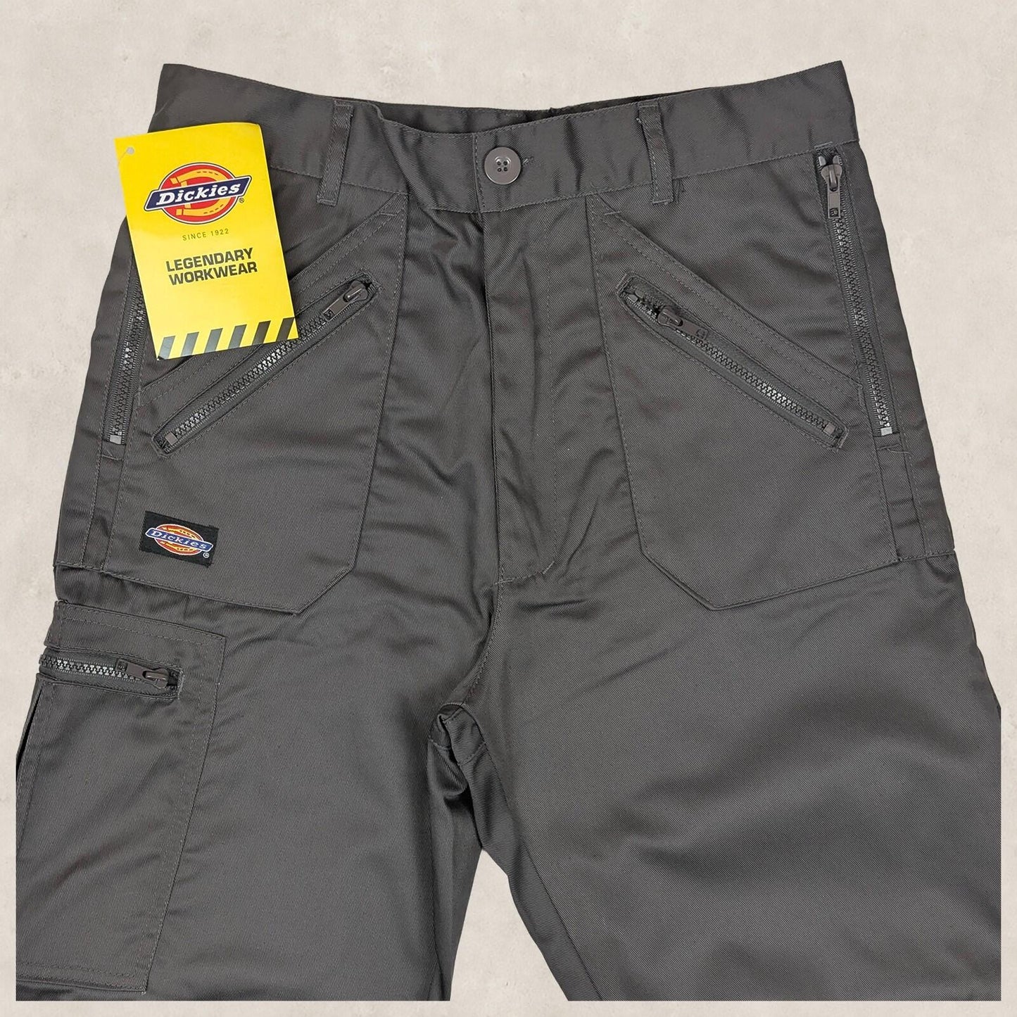 dickies redhawk action mens grey utility regular fit work trousers size 32 s by Dickies – | RewearableUK