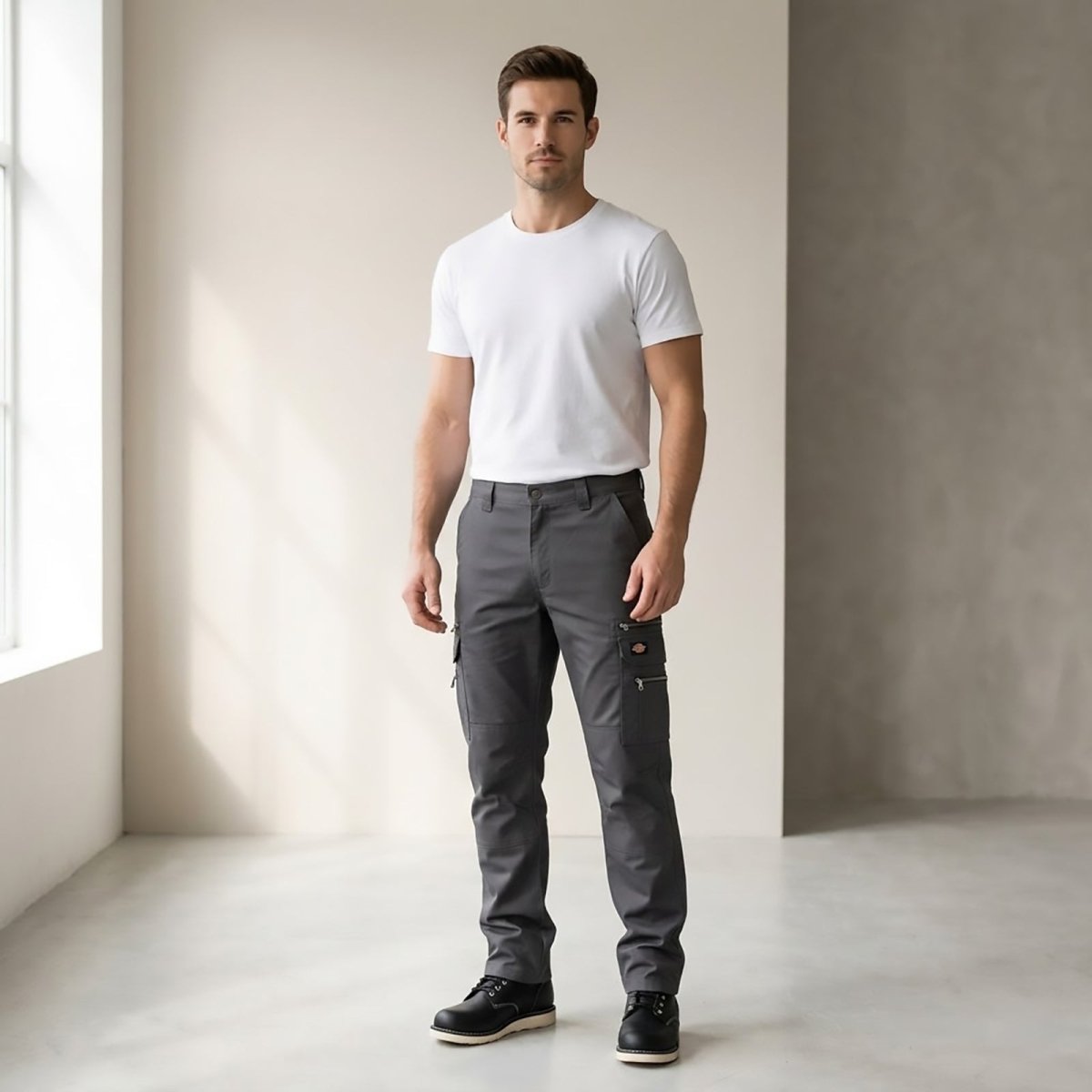 Dickies Redhawk Action Men's Work Trousers Grey 32 R by Dickies – WORKWEAR | RewearableUK