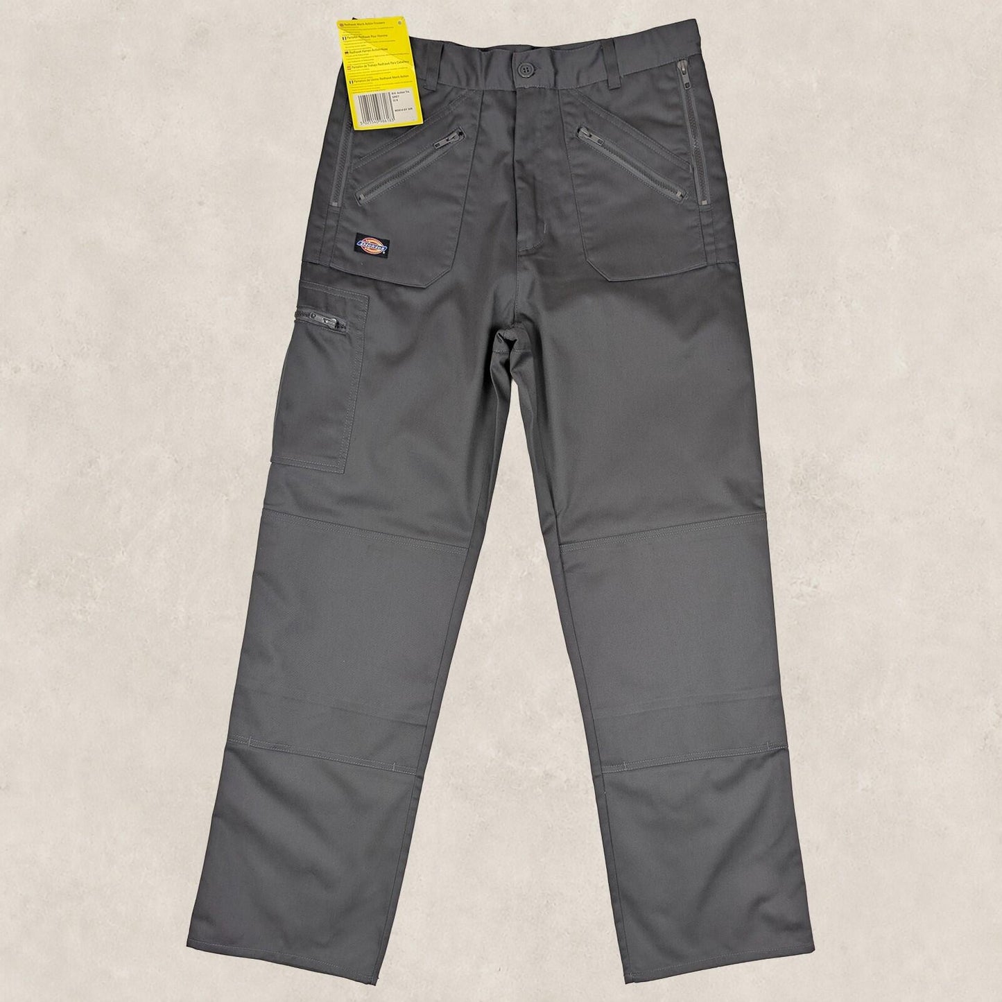 dickies redhawk action regular fit mens grey utility work trousers size 32 r by Dickies – | RewearableUK