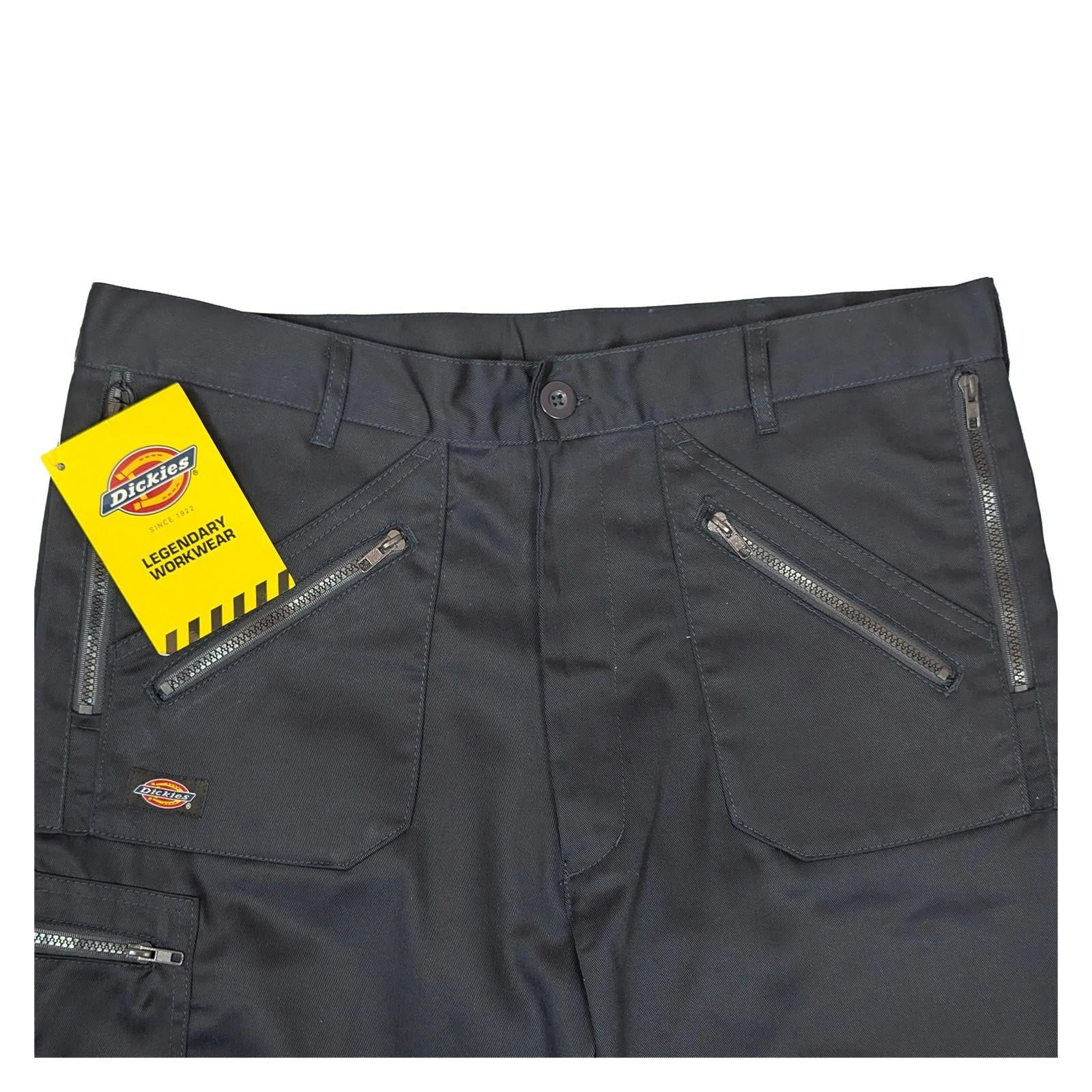 Dickies Redhawk Action Trousers W38 Regular Navy Blue Zip Pockets Work Pants BNW by Dickies – | RewearableUK