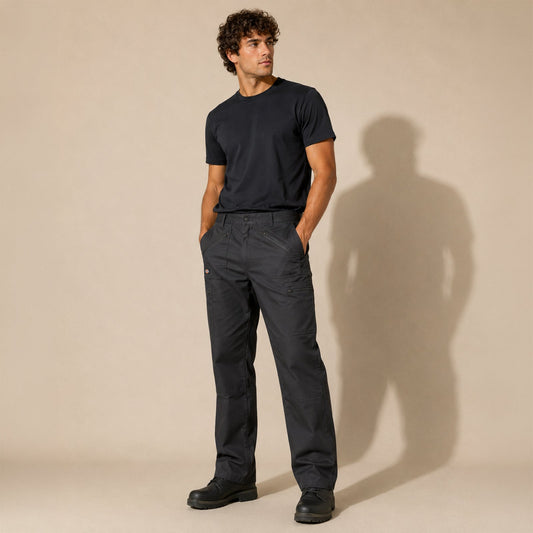 Dickies Redhawk Action Work Trousers 34T Grey Mens NWT by Dickies – | RewearableUK
