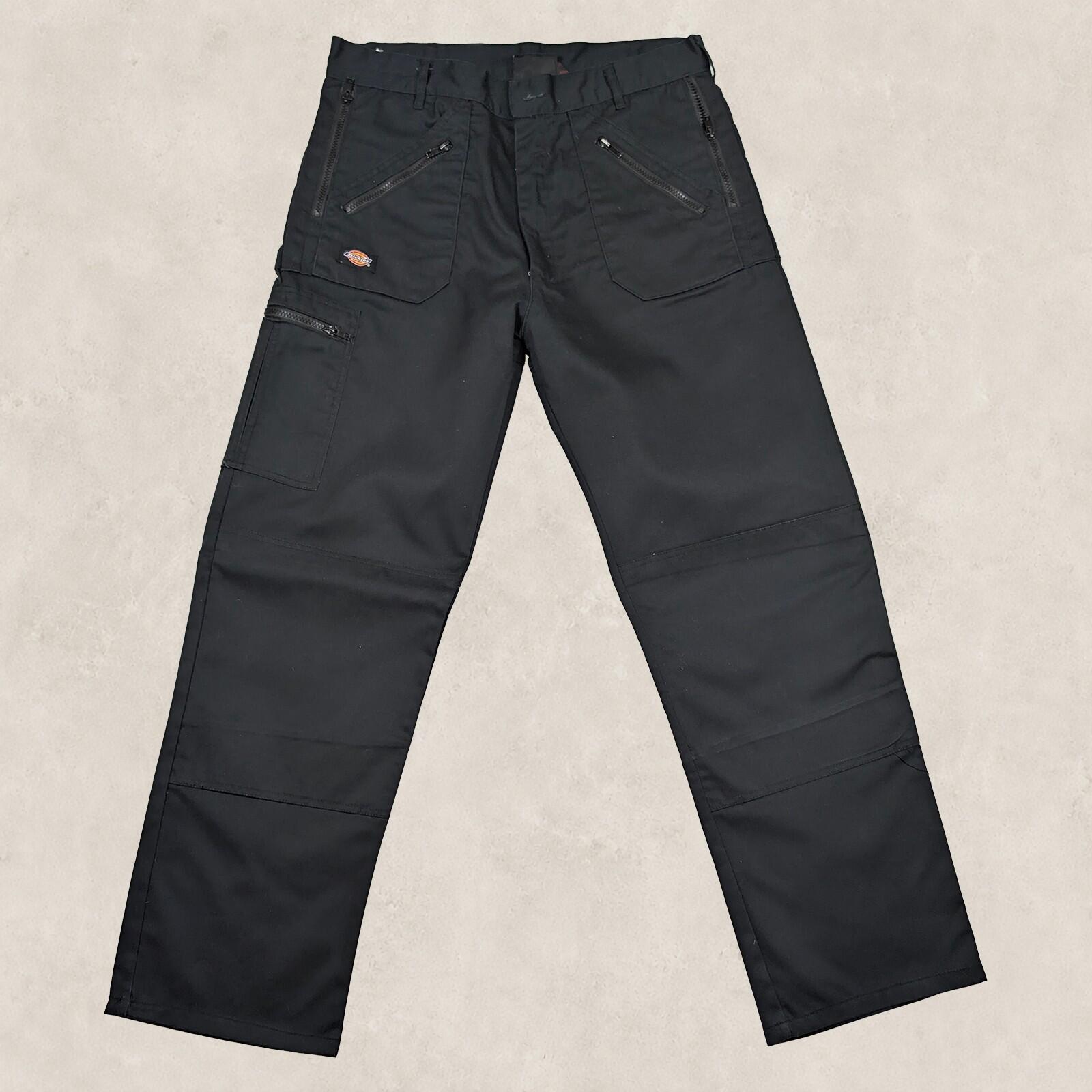 dickies redhawk action work trousers mens black cargo utility pants size 34 r by Dickies – | RewearableUK