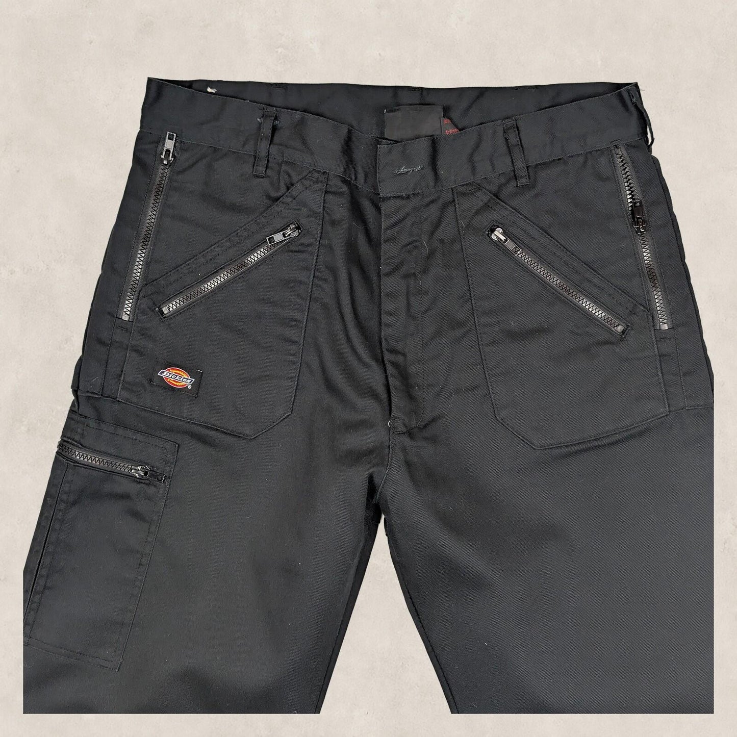 dickies redhawk action work trousers mens black cargo utility pants size 34 r by Dickies – | RewearableUK