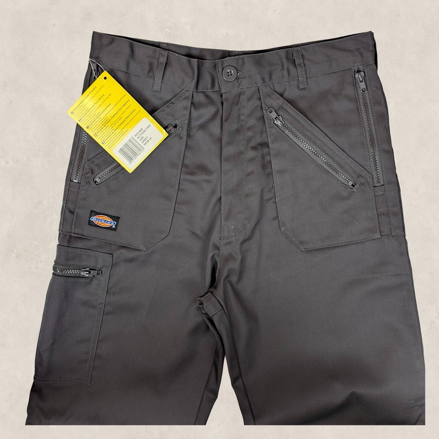 dickies redhawk action work trousers mens grey cargo utility pants size 32 r nwt by Dickies – | RewearableUK
