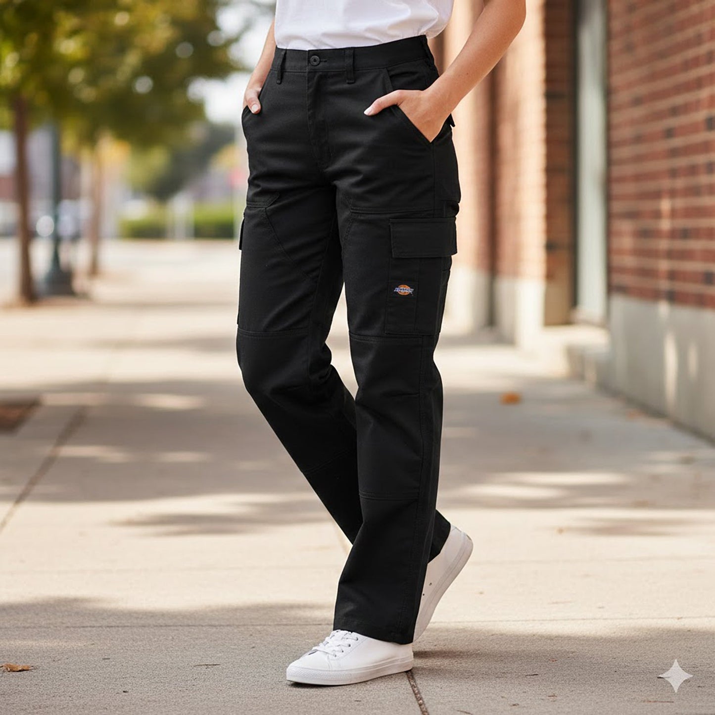 Dickies Redhawk Cargo Work Trousers Black | Men's 42 R by Dickies – | RewearableUK