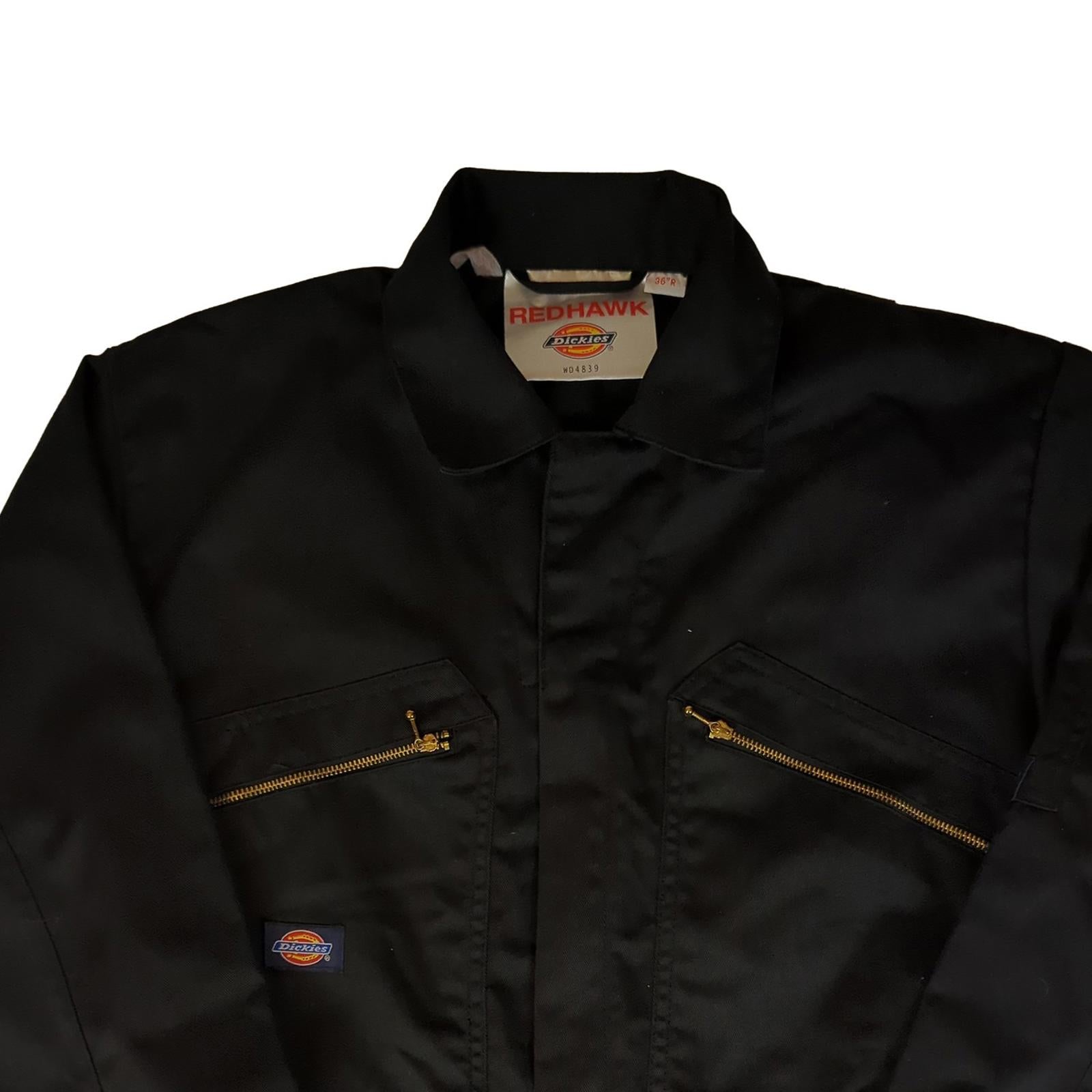 Dickies Redhawk Coverall Boilersuit | Black | 36R by Dickies – workear | RewearableUK
