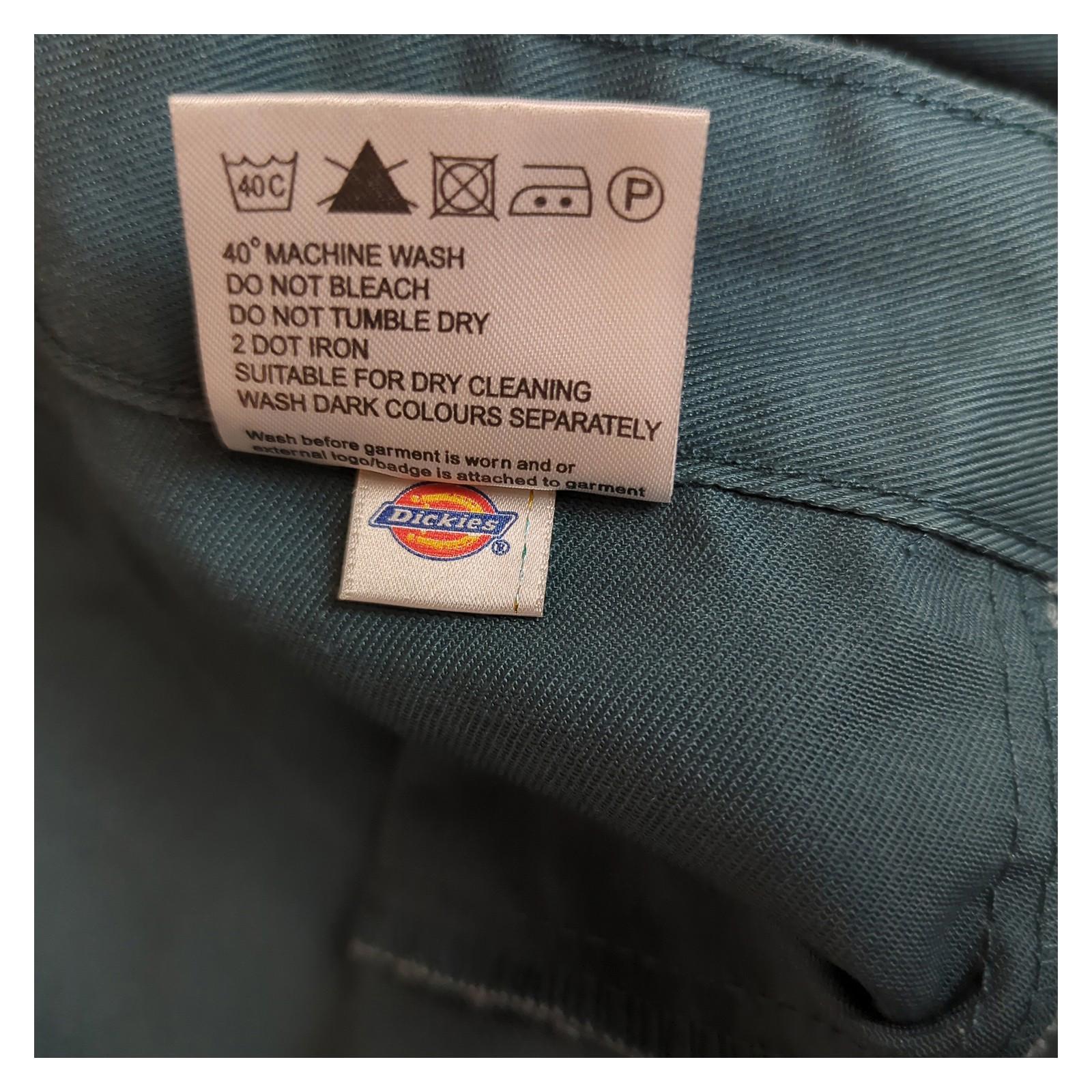 Dickies Dickies Redhawk Mens Work Trousers 40 R Bottle Green Straight Fit Pants workear RewearableUK