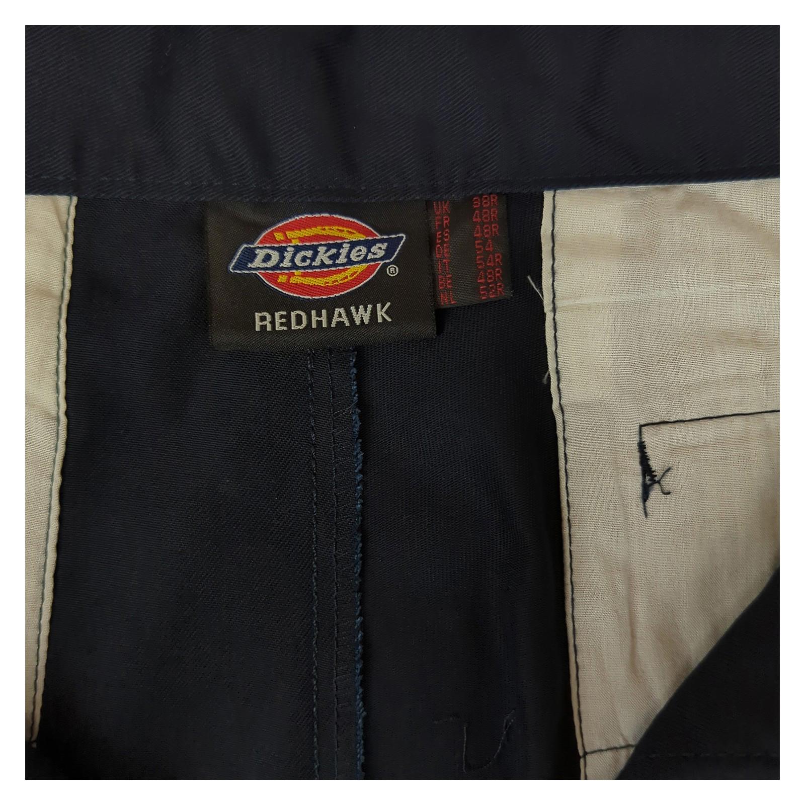 Dickies Dickies Redhawk Mens Work Trousers Size 38 R Navy Blue Straight Fit Pants New workear RewearableUK
