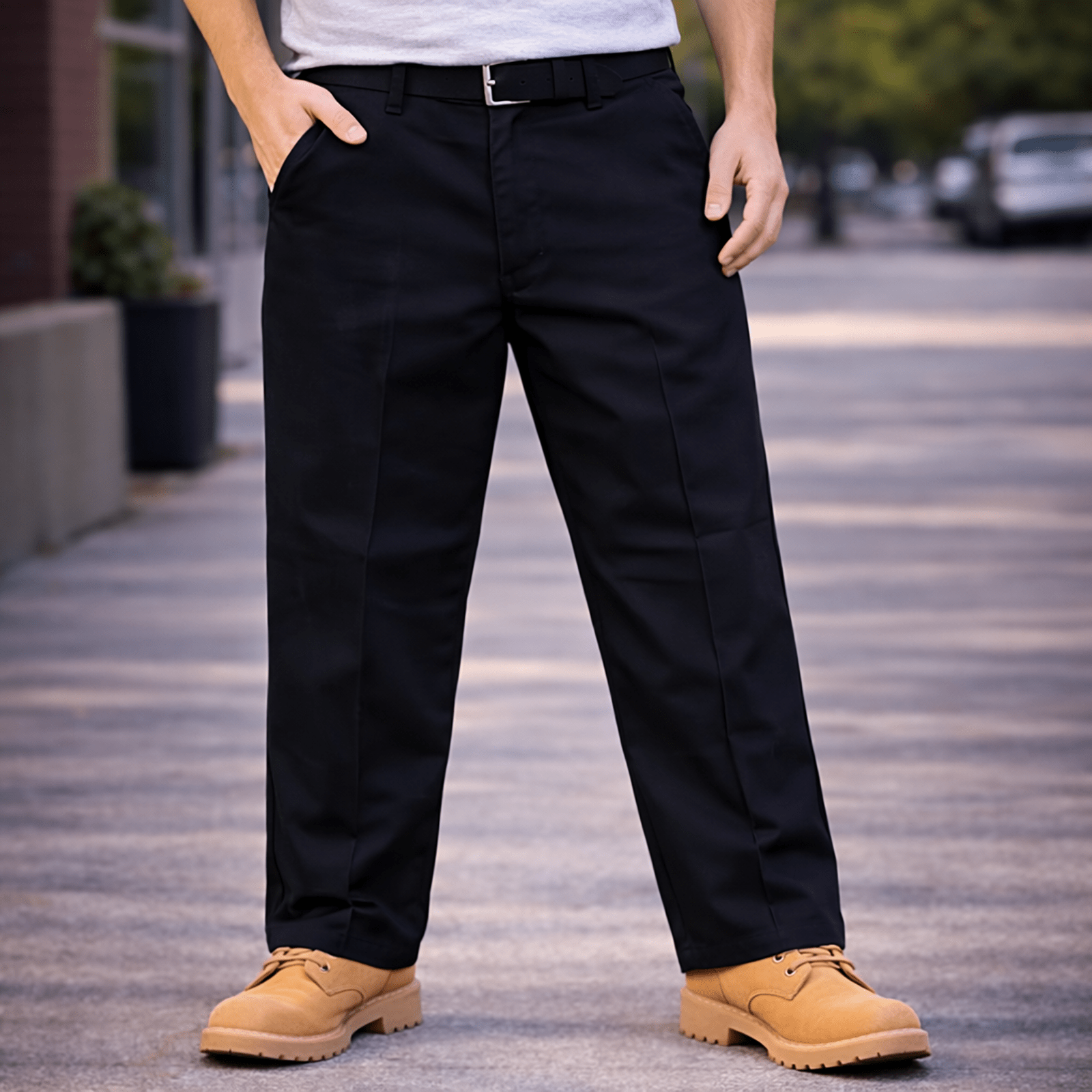 Dickies Redhawk navy Work Trousers - W38 R by Dickies – workear | RewearableUK