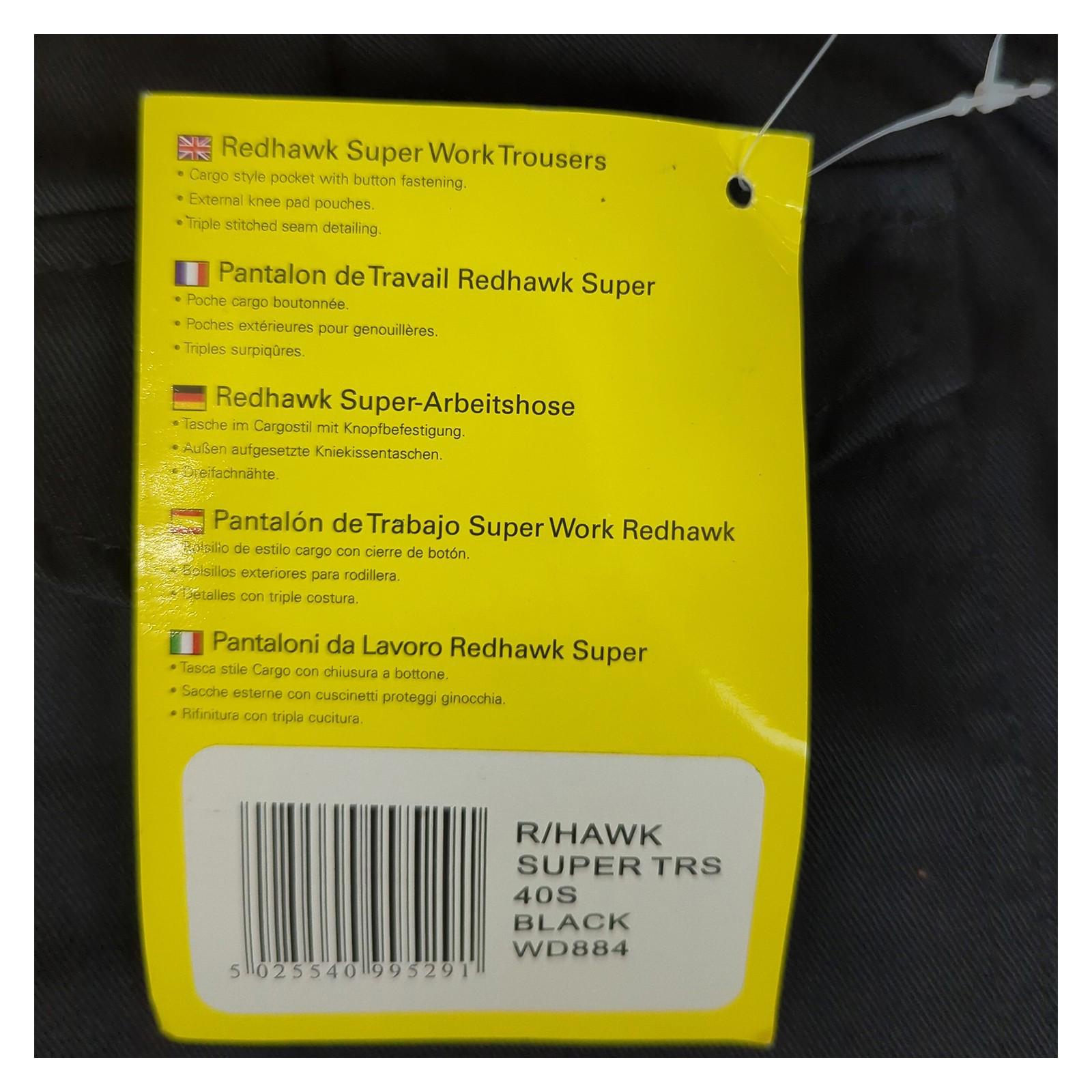 Dickies Dickies Redhawk Super Work Trousers Cargo Pants Black Men's 40 S NWT workear RewearableUK