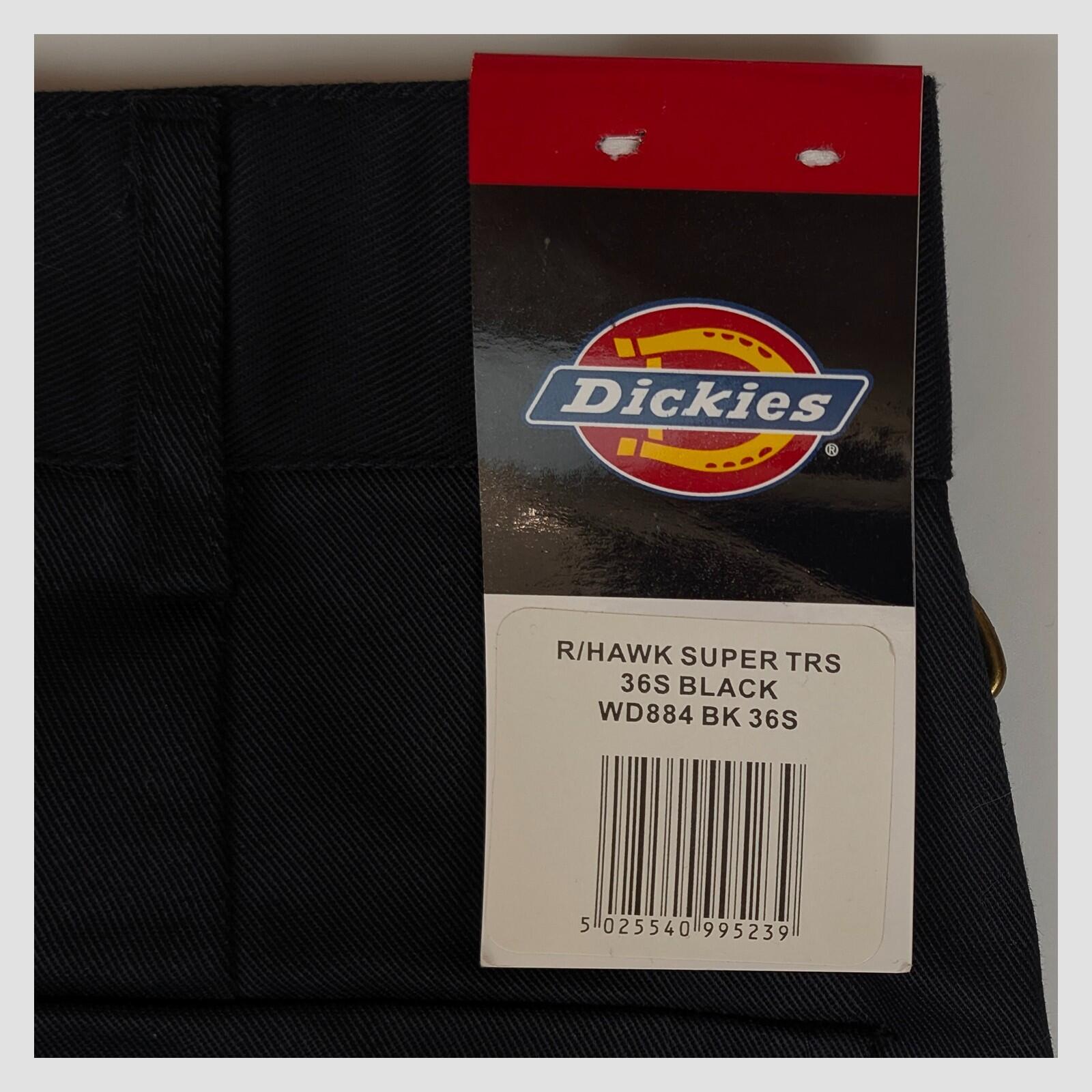dickies redhawk super work trousers mens cargo pants solid black size 36 s nwt by Dickies – | RewearableUK