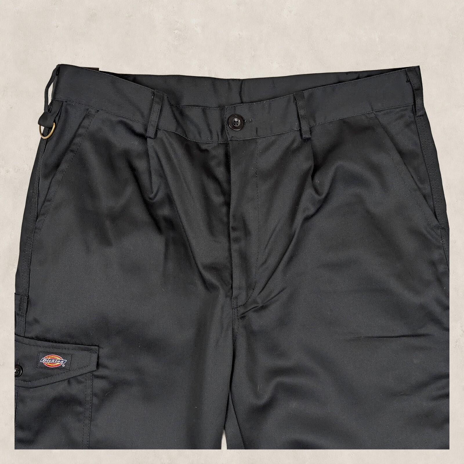 dickies redhawk super work trousers mens cargo pants solid black size 36 s nwt by Dickies – | RewearableUK