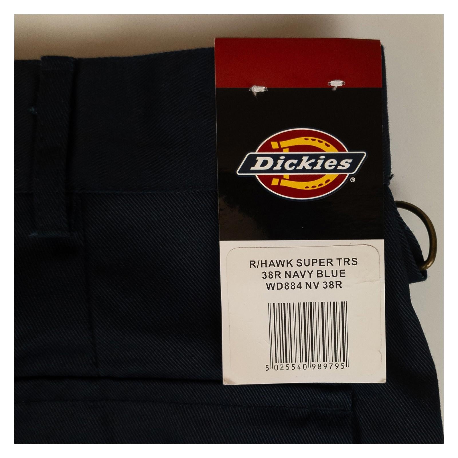 Dickies Redhawk Super Work Trousers Navy Blue Men's Size 38R Cargo WD884 NWT by Dickies – | RewearableUK