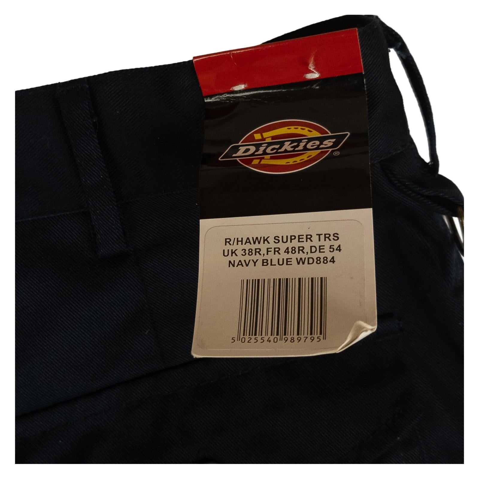 Dickies Redhawk Super Work Trousers Navy Blue Men's Size 38R Cargo WD884 NWT by Dickies – | RewearableUK