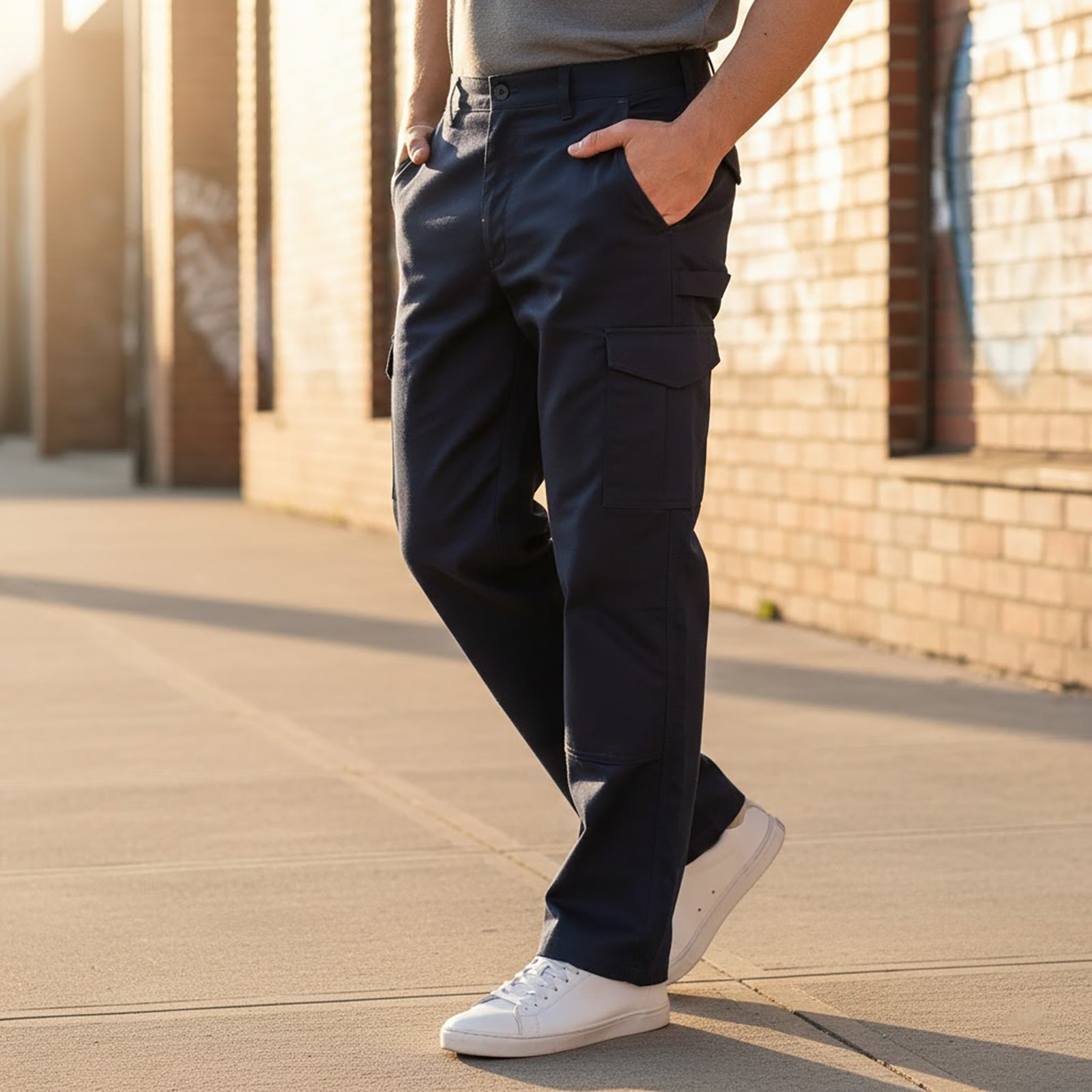 Dickies Redhawk Super Work Trousers Navy Cargo Knee Pad | Men's 36R (New) by Dickies – WORKWEAR | RewearableUK