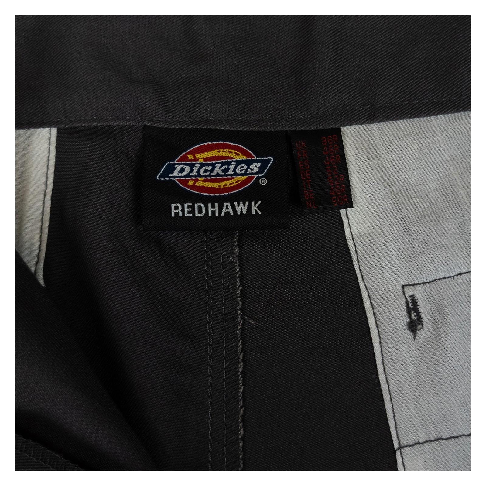 Dickies Redhawk Trousers 36 R Grey Workwear Cargo Zip Pocket Pants by Dickies – | RewearableUK