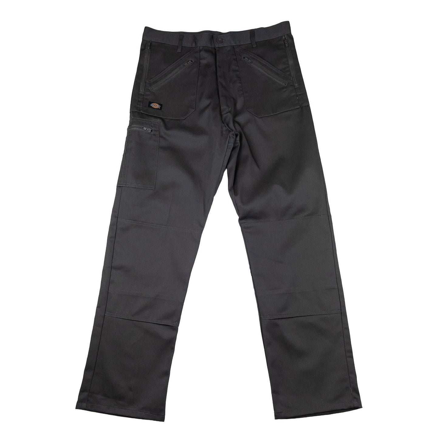Dickies Redhawk Trousers 36 R Grey Workwear Cargo Zip Pocket Pants by Dickies – | RewearableUK