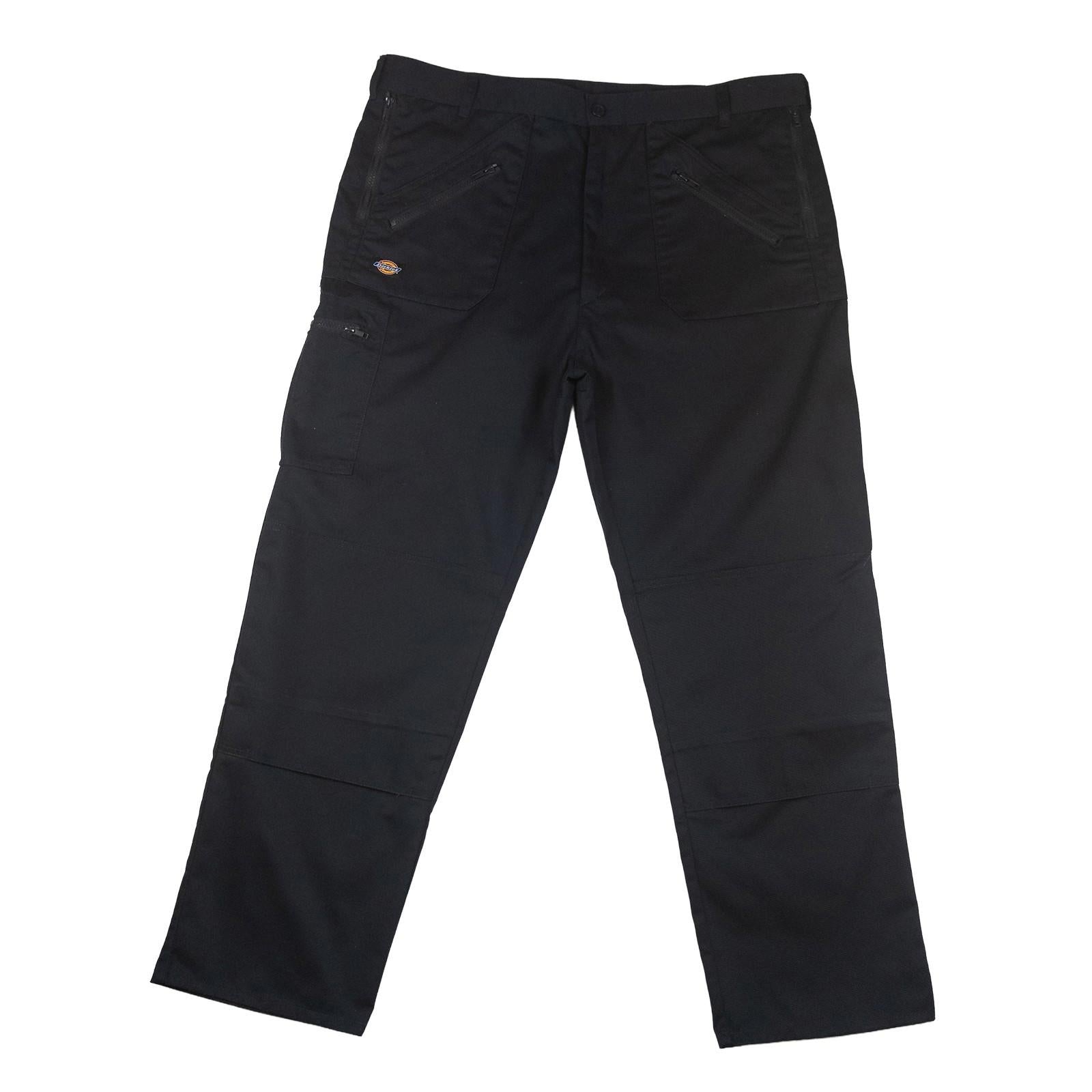 Dickies Redhawk Trousers 42 R Black Workwear Cargo Zip Pocket Pants by Dickies – | RewearableUK