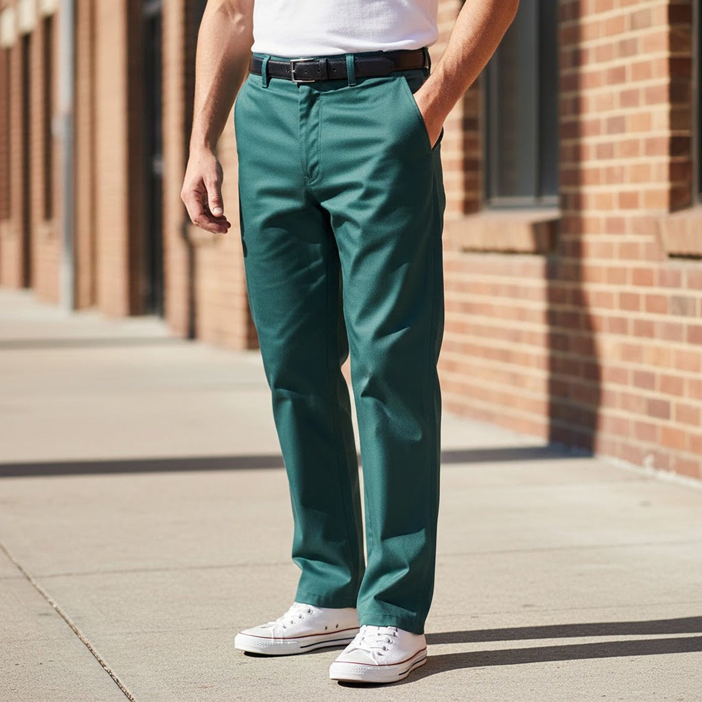 Dickies Redhawk WD864 Work Trousers Dark Green | Men's 46 T by Dickies – workear | RewearableUK