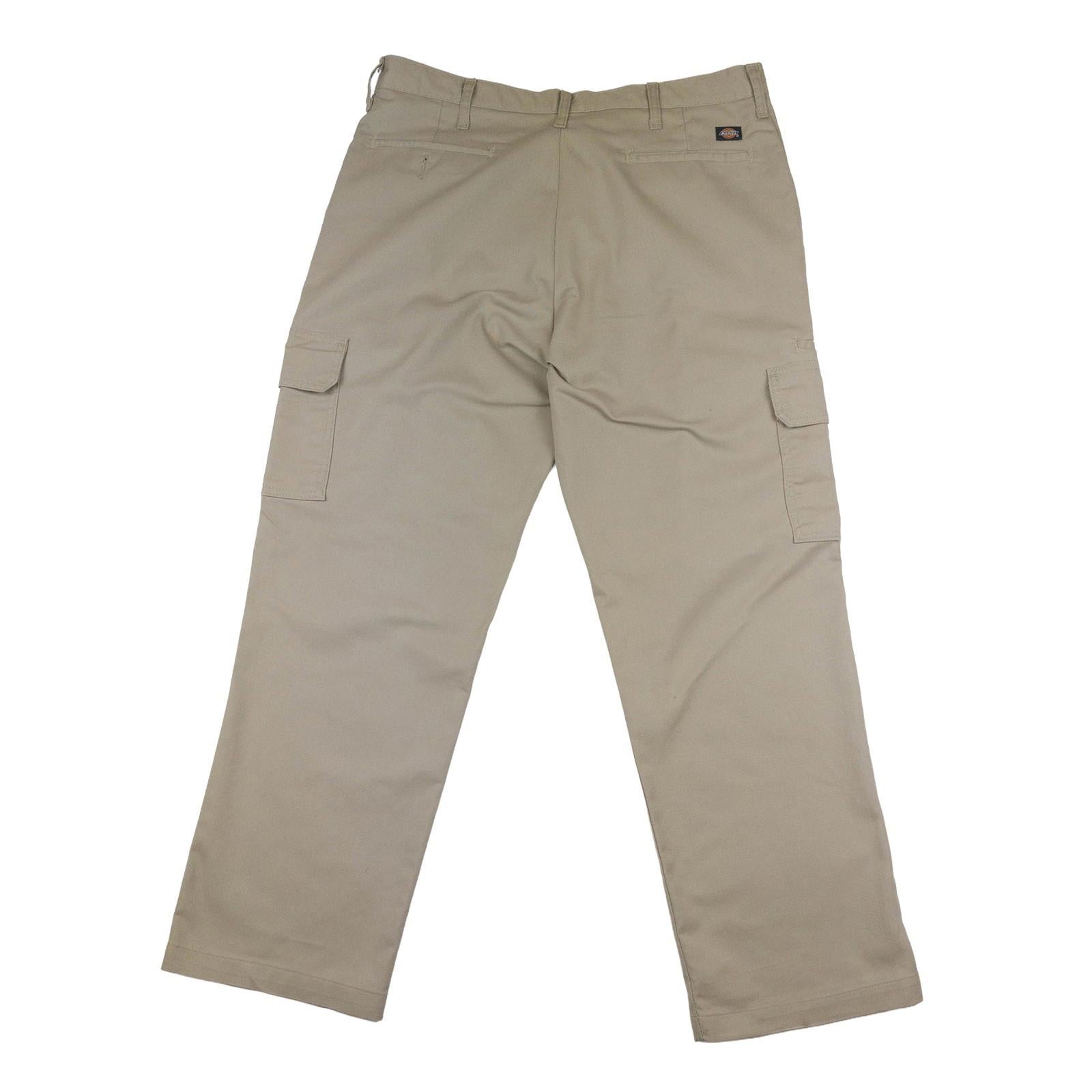 Dickies Dickies Regular Straight Cargo Trousers Beige W36 L30 – Workwear Pants workear RewearableUK