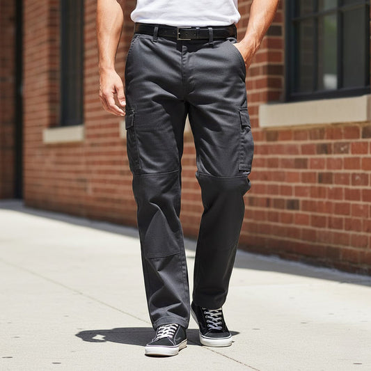 Dickies Reinforced Knee Cargo Work Trousers Men 30R – Charcoal Grey Pants by Dickies – workear | RewearableUK