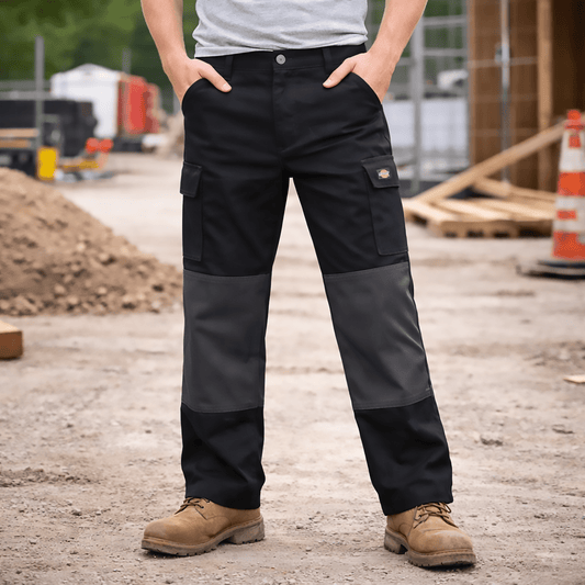 Dickies Reinforced Work Trousers navy Grey | Men's W46 S by Dickies – workear | RewearableUK