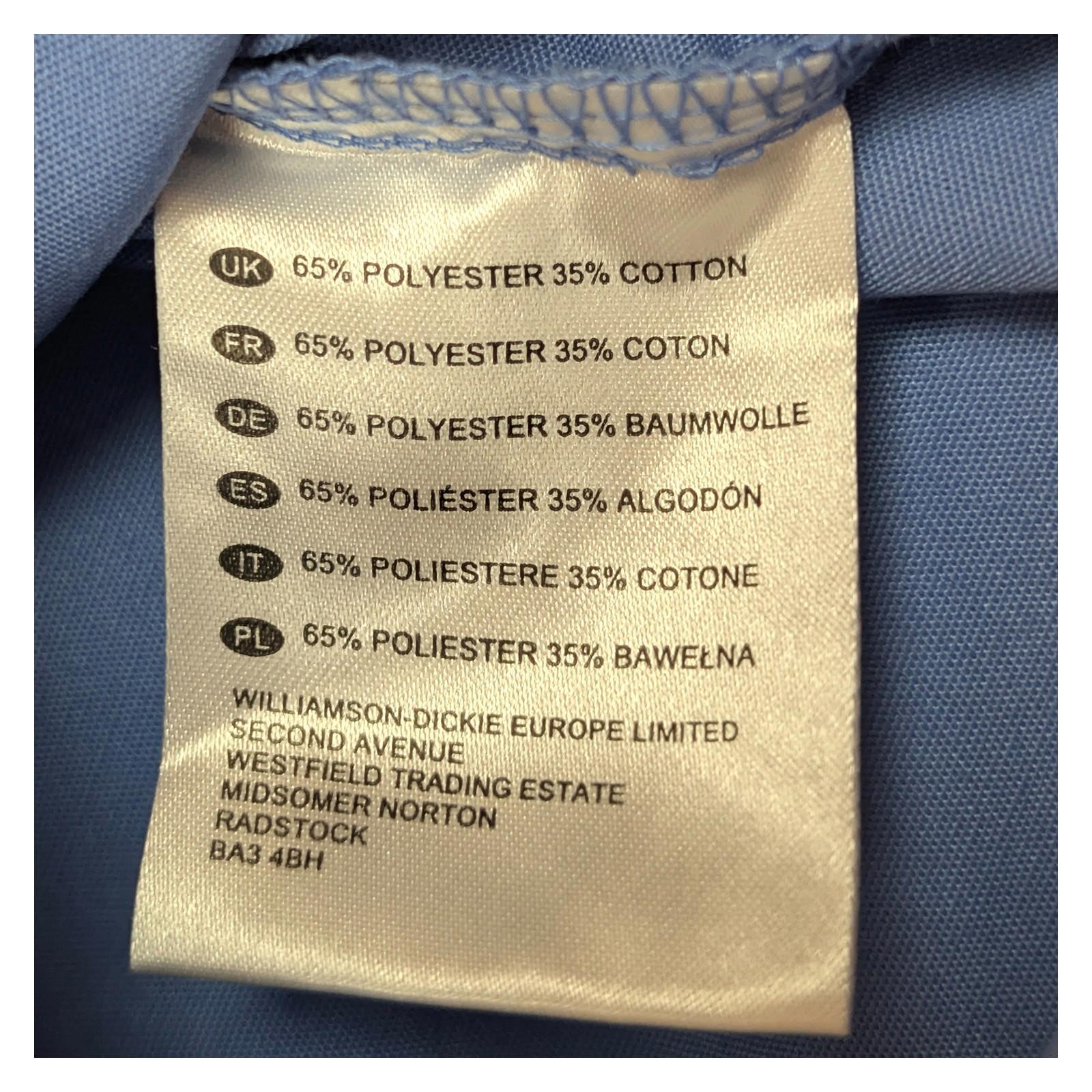 Dickies Scrub Top Women's XS Light Blue Mock Wrap Tunic Nurse Uniform Workwear by Dickies – | RewearableUK