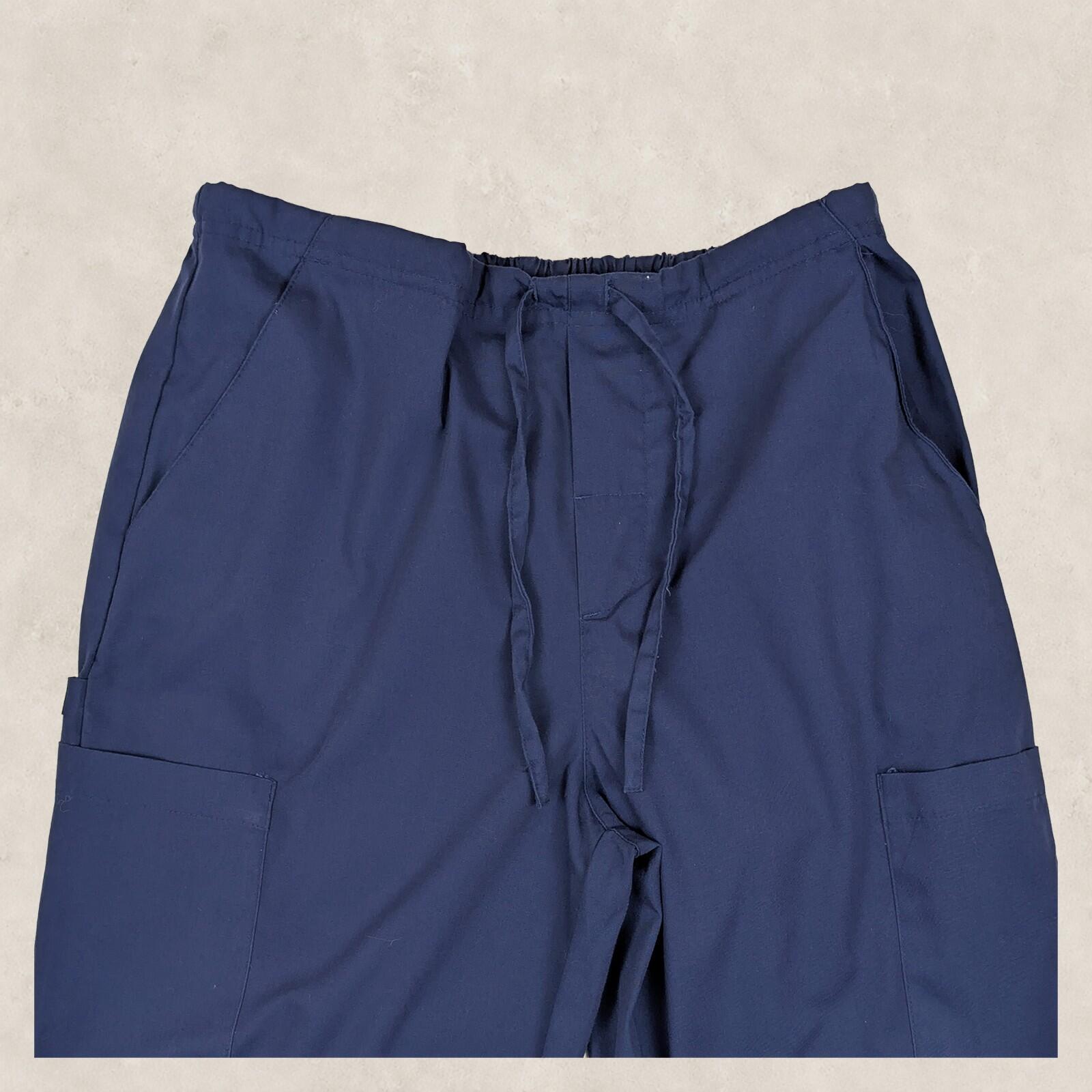 dickies scrub trousers womens navy blue drawstring waist work pants size sm by Dickies – | RewearableUK