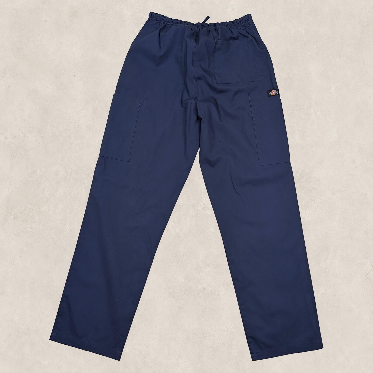dickies scrub trousers womens navy blue drawstring waist work pants size sm by Dickies – | RewearableUK