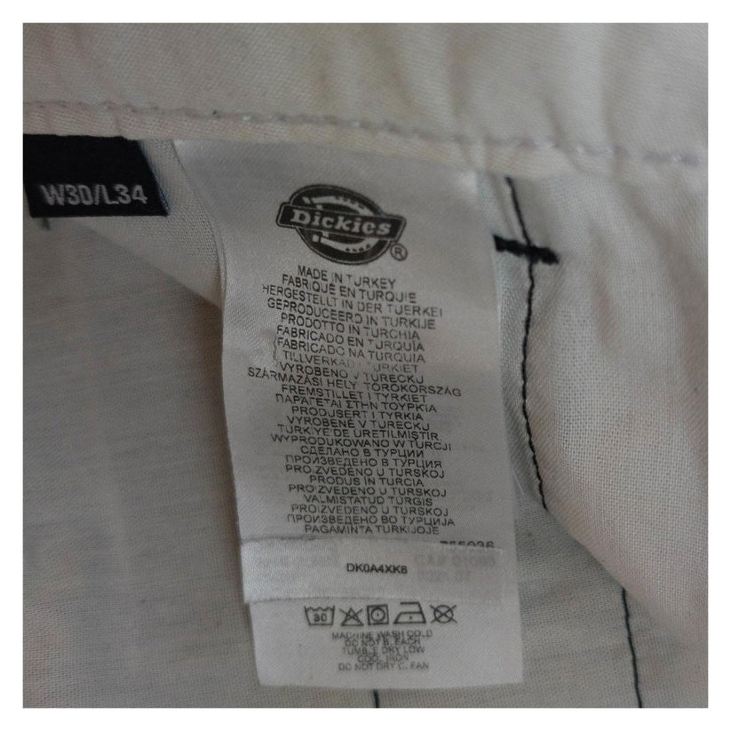 Dickies Dickies Slim Fit Black Work Pants Trousers Men W30 L34 – Durable Chinos workear RewearableUK