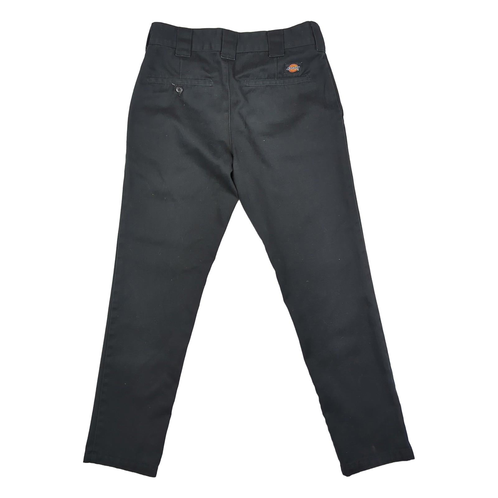 Dickies Dickies Slim Fit Trousers Chinos Black W28 L30 Workwear Skater Style workear RewearableUK