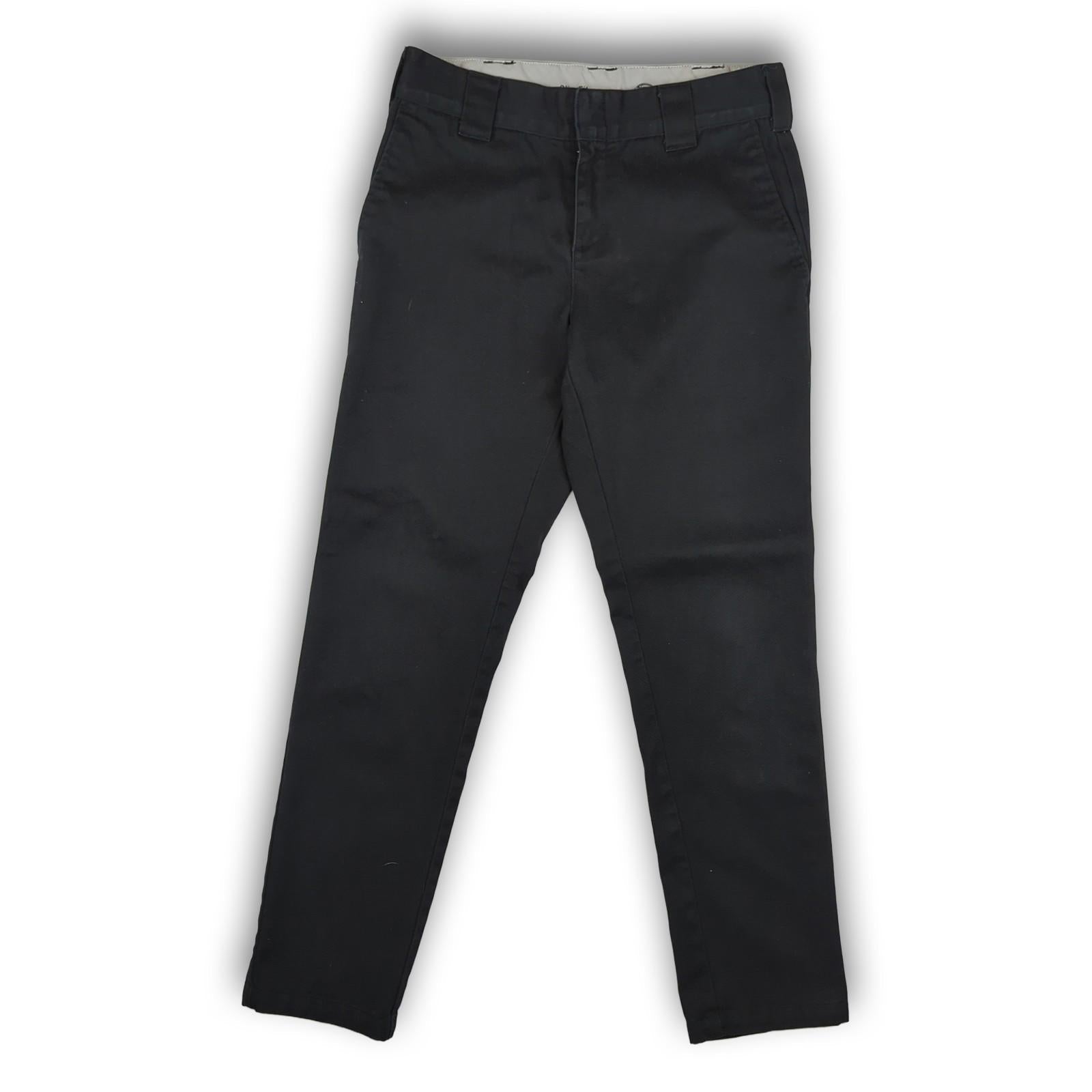 Dickies Dickies Slim Fit Trousers Chinos Black W28 L30 Workwear Skater Style workear RewearableUK