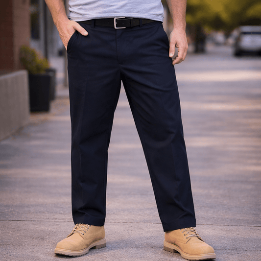 Dickies Slim Straight Work Trousers Navy | Men's W30 L30 by Dickies – workear | RewearableUK