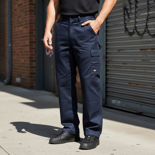 Dickies Smart Redhawk Trousers Navy WD864 | Men's W36 R (New) by Dickies – | RewearableUK