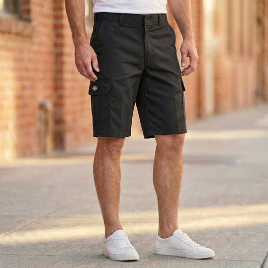 Dickies Utility Cargo Shorts Black | Men's W40 by Dickies – WORKWEAR | RewearableUK